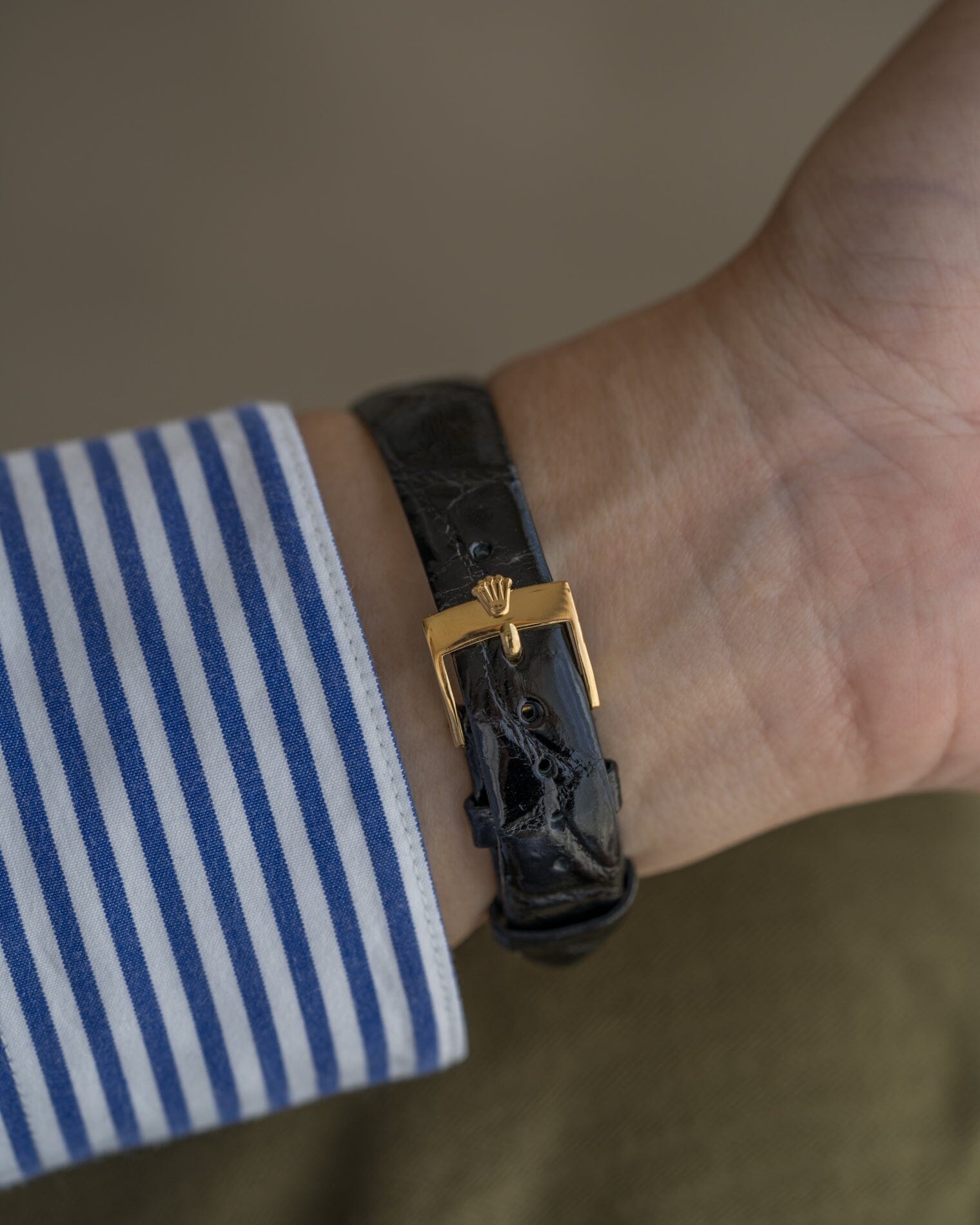 Rolex チェリーニ 3807 YG シャンパンダイアル Watch ROLEX