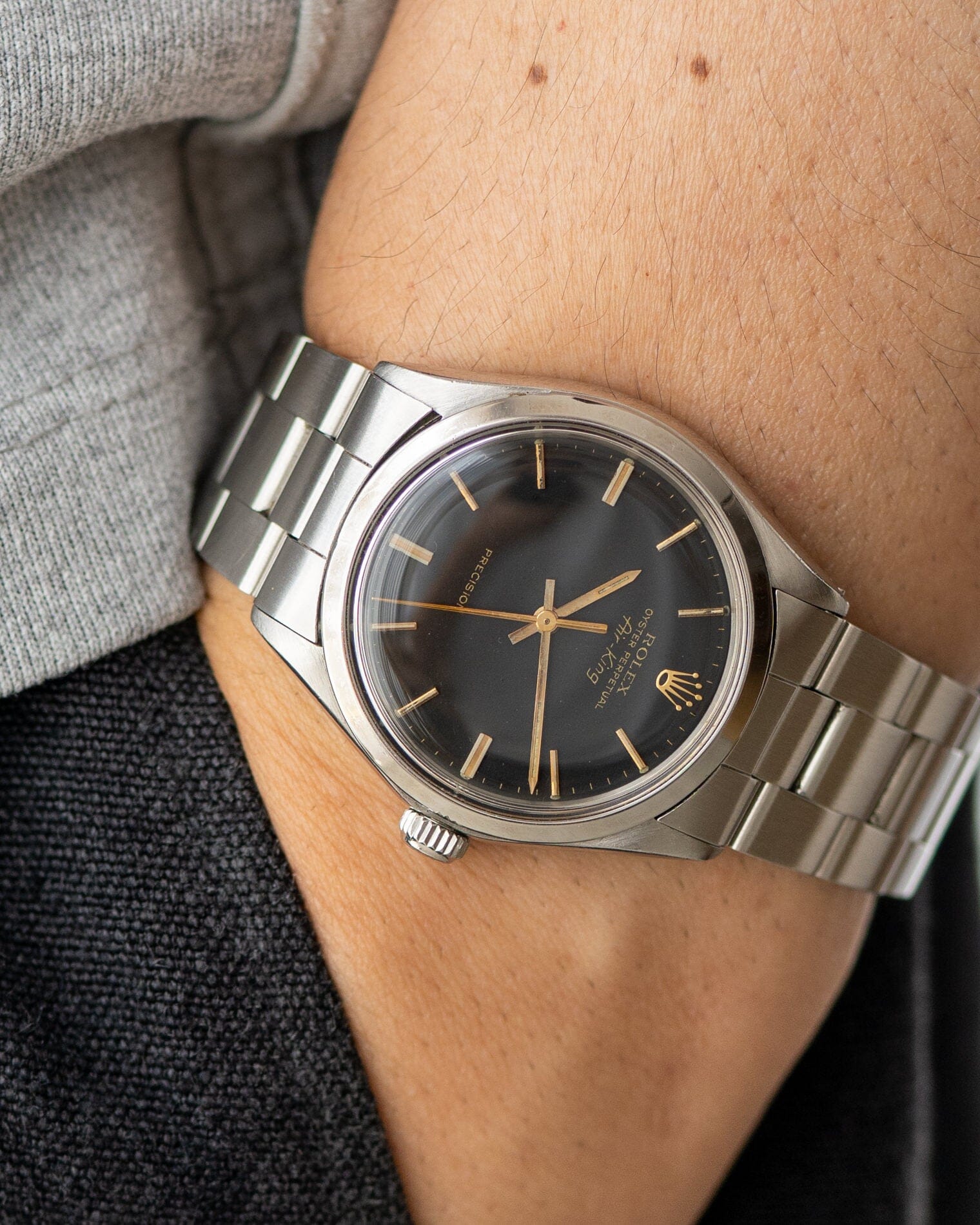 Rolex エアキング 5500 マットブラック Watch ROLEX