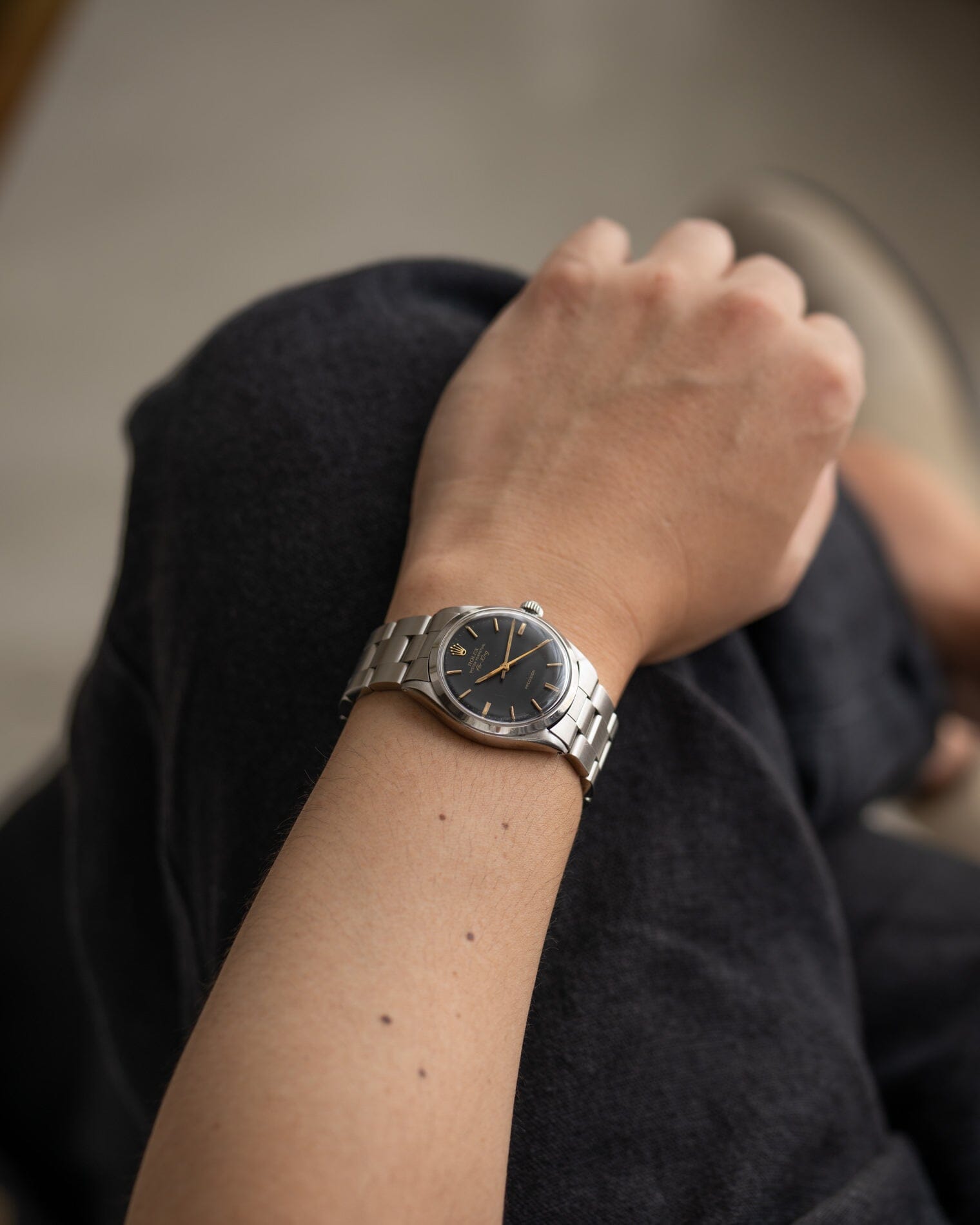 Rolex エアキング 5500 マットブラック Watch ROLEX