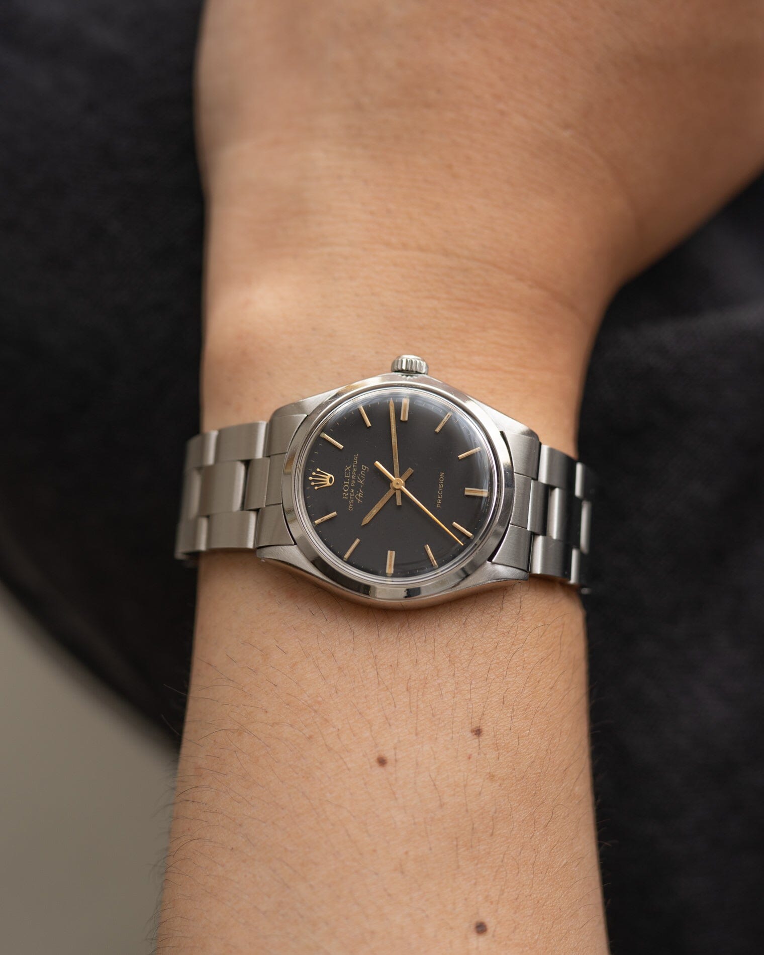 Rolex エアキング 5500 マットブラック Watch ROLEX