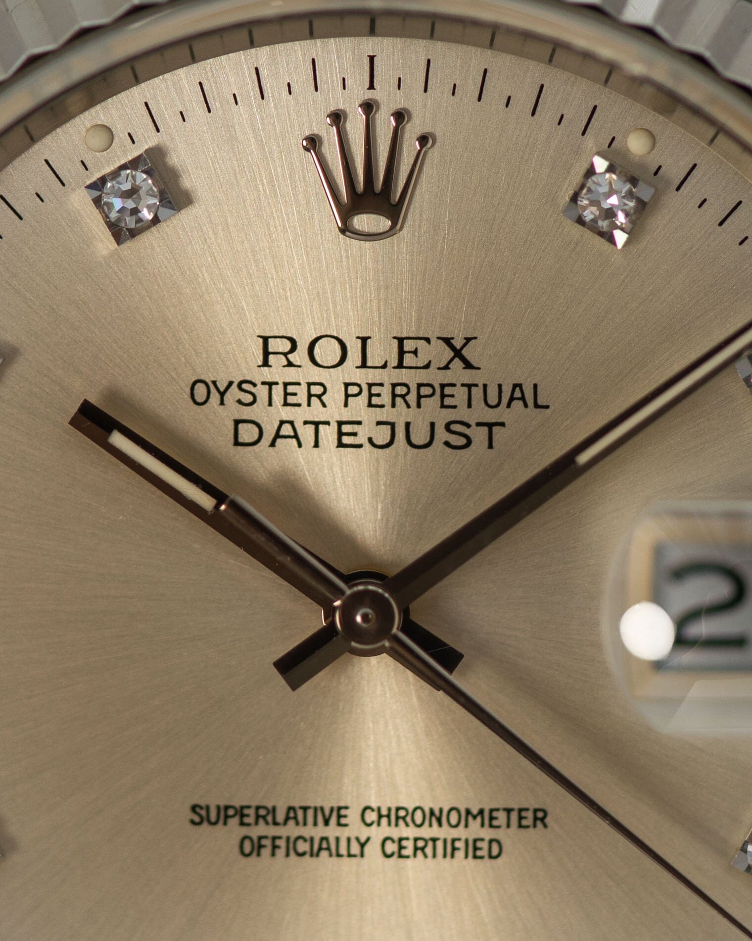 Rolex デイトジャスト 16234 アイボリー ダイヤモンドダイアル Watch ROLEX