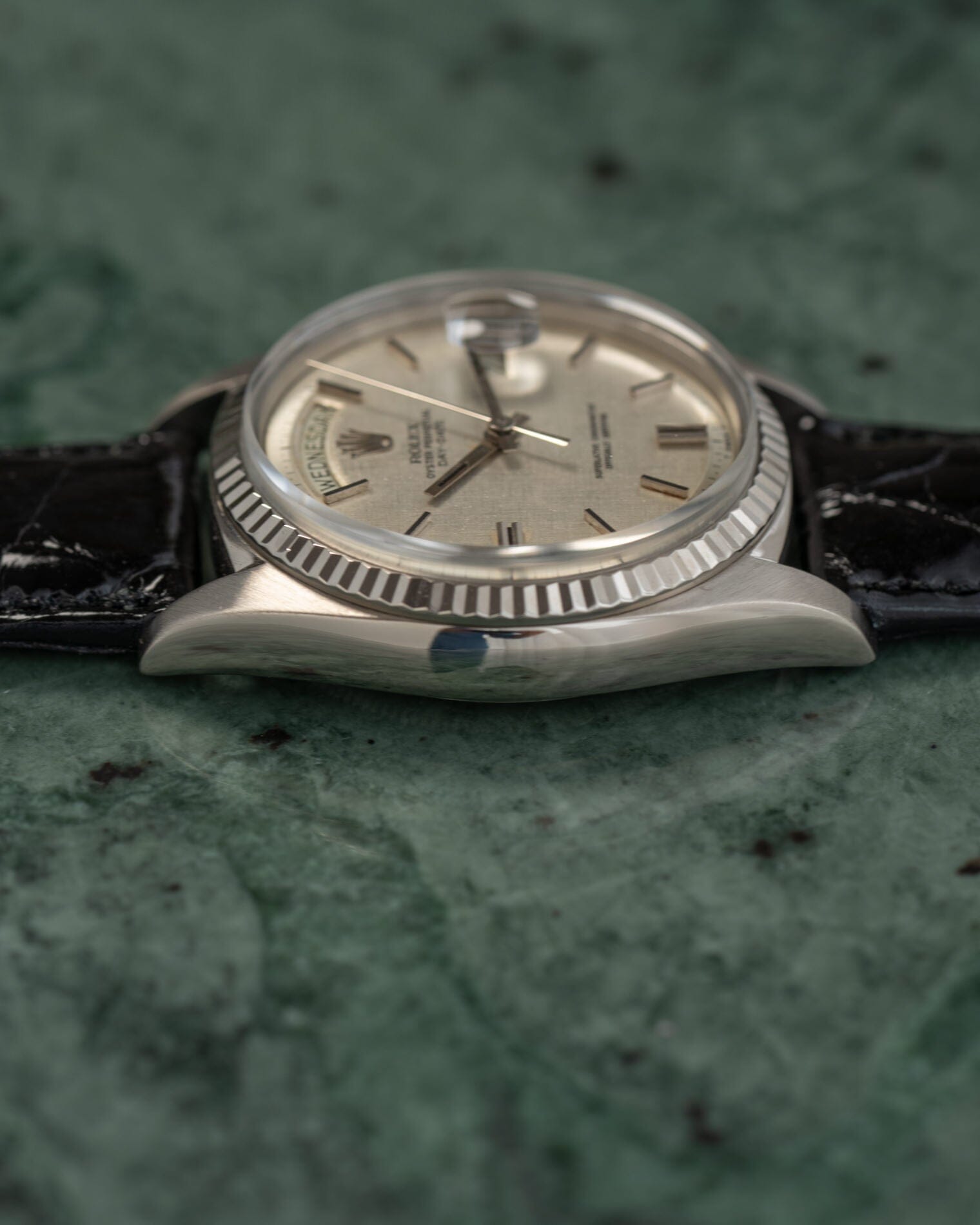 Rolex デイデイト 1803 WG シルバーリネンダイアル Watch ROLEX