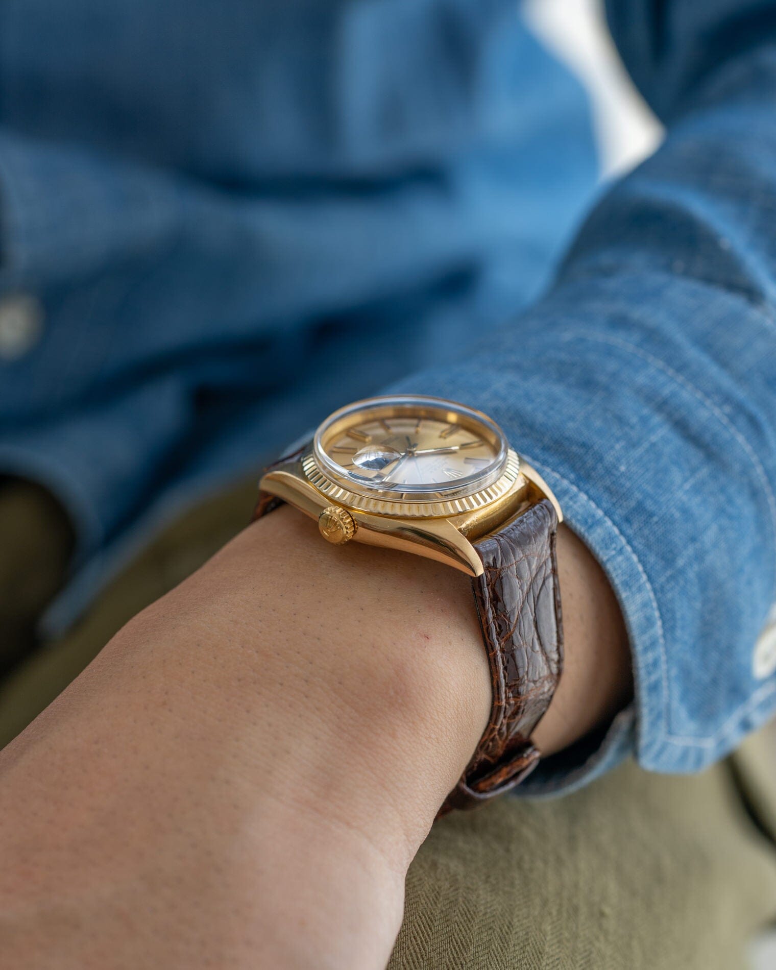 Rolex デイデイト 1803 YG シャンパンダイアル Watch ROLEX