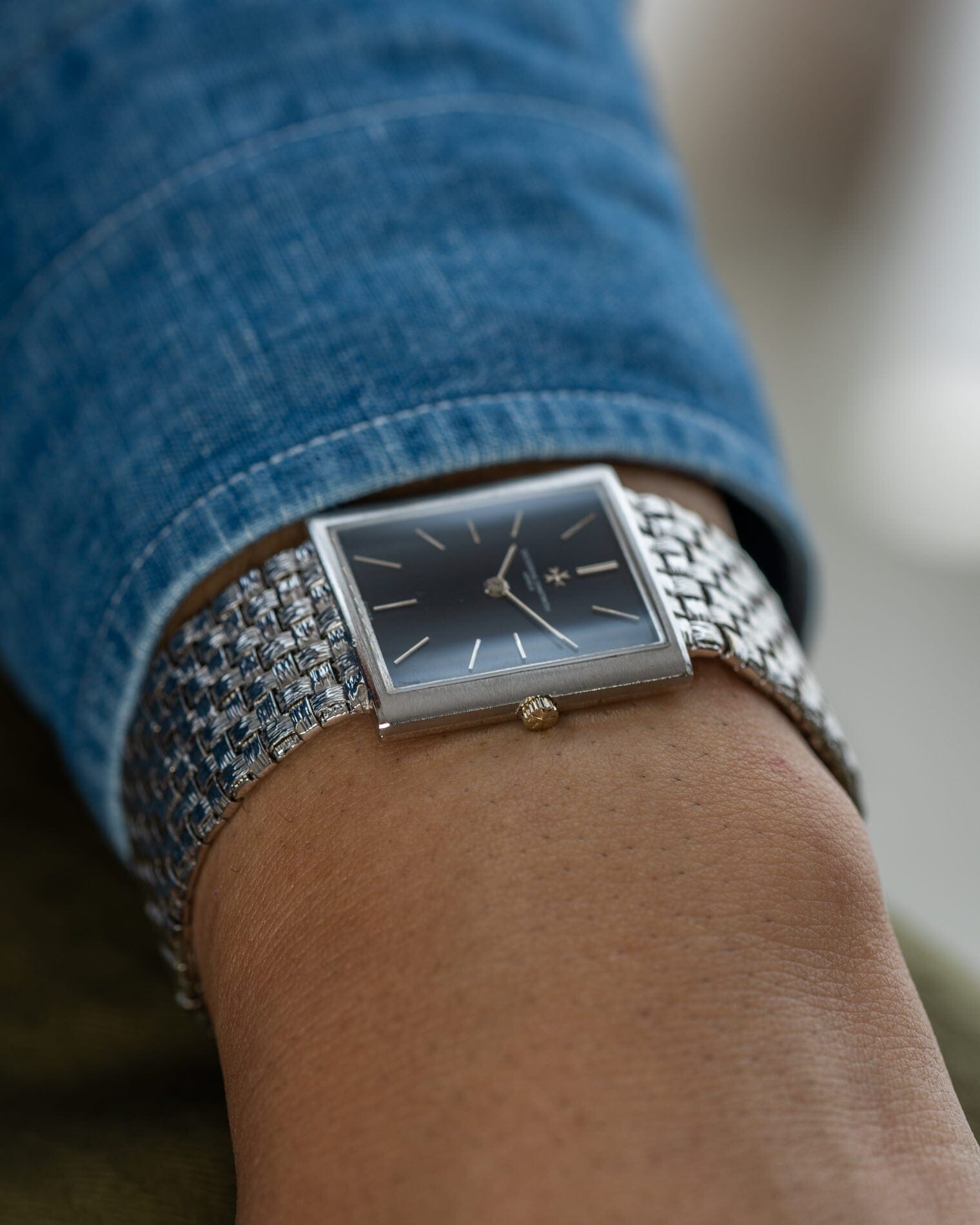 Vacheron Constantin メッシュドール 7981 YG ブラックダイアル Watch VACHERON CONSTANTIN