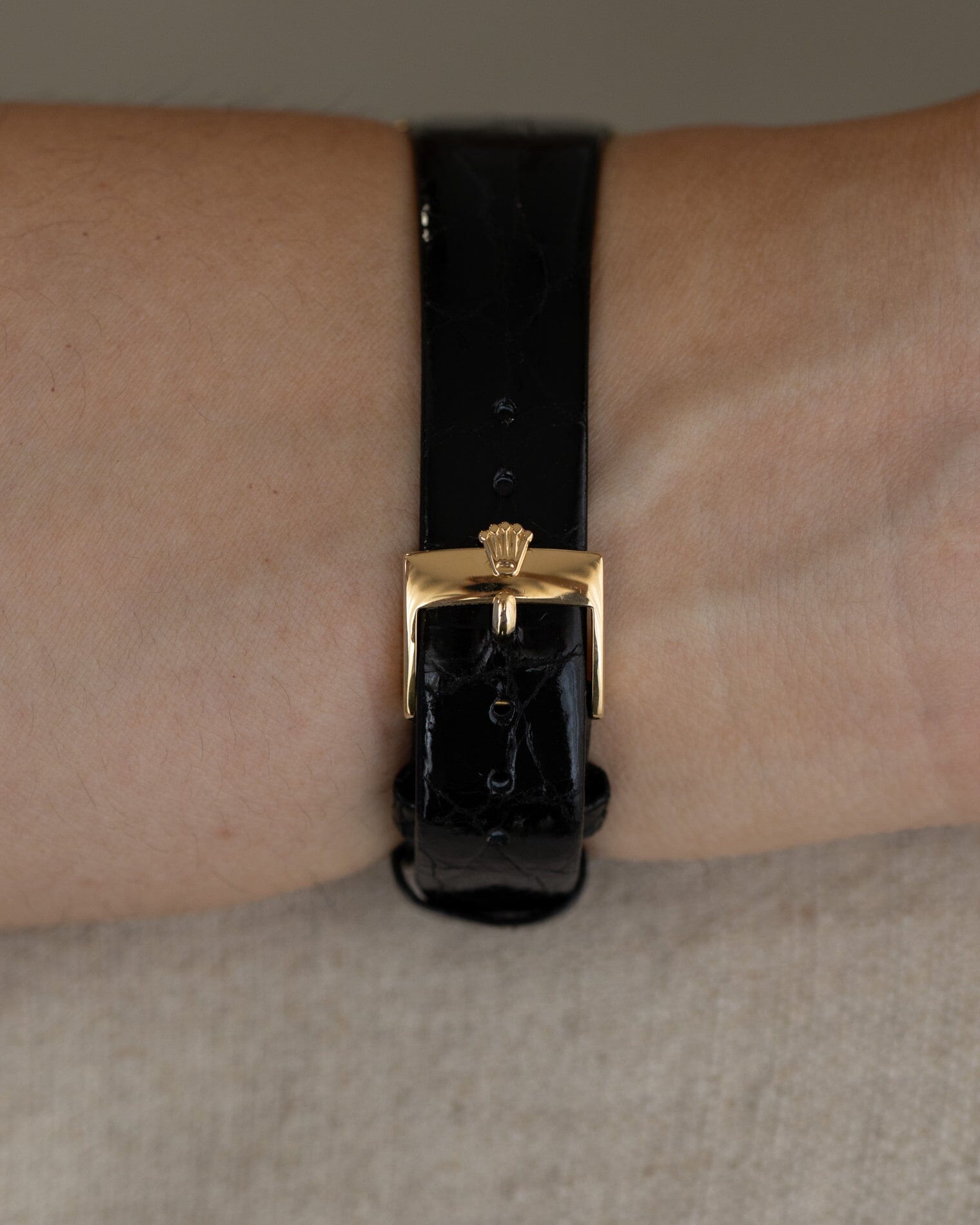 Rolex チェリーニ 4112 YG ホワイトローマン Watch ROLEX