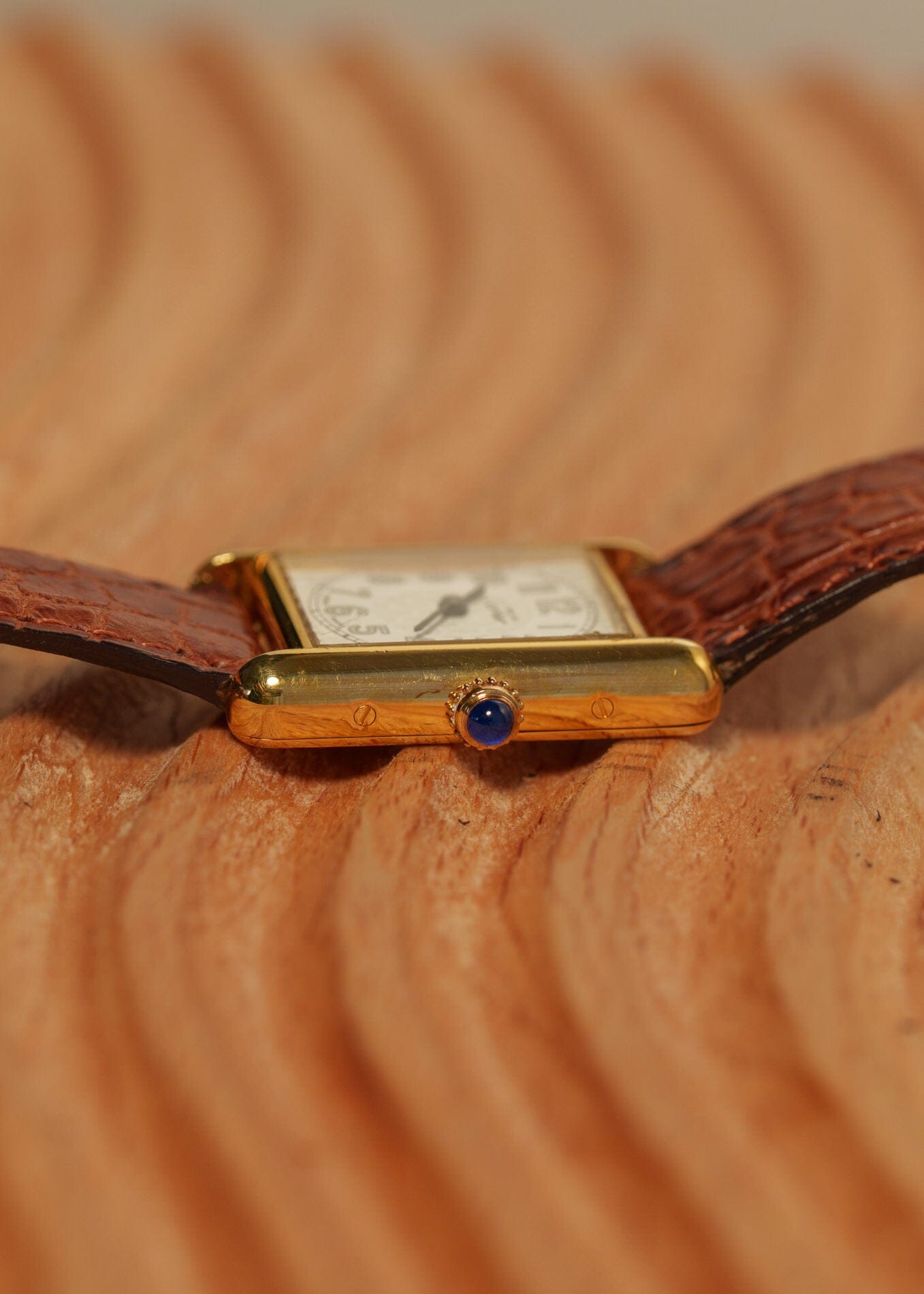 カルティエ マストタンク SM 2415 ビッグアラビア QZ 箱保証書付き Watch CARTIER