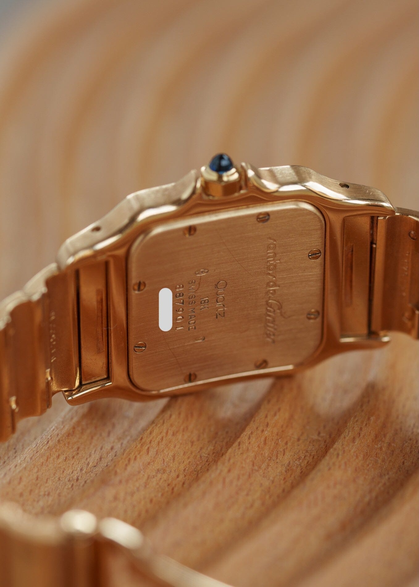 Cartier Santos Galbee LM 887901 YG with Service Paper Watch CARTIER