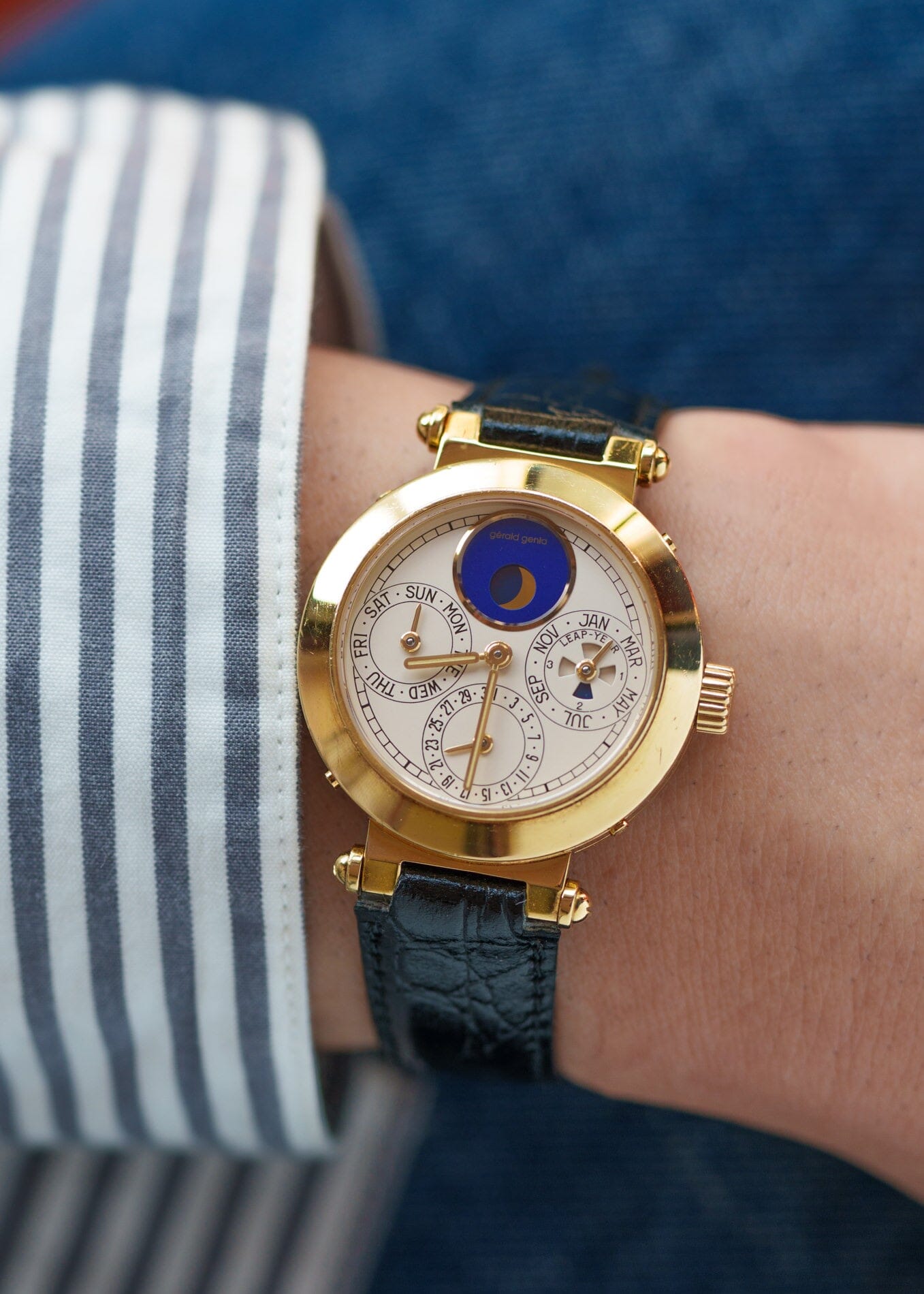 Gerald Genta パーペチュアルカレンダー "La 19" G3144.7 YG Watch GERALD GENTA