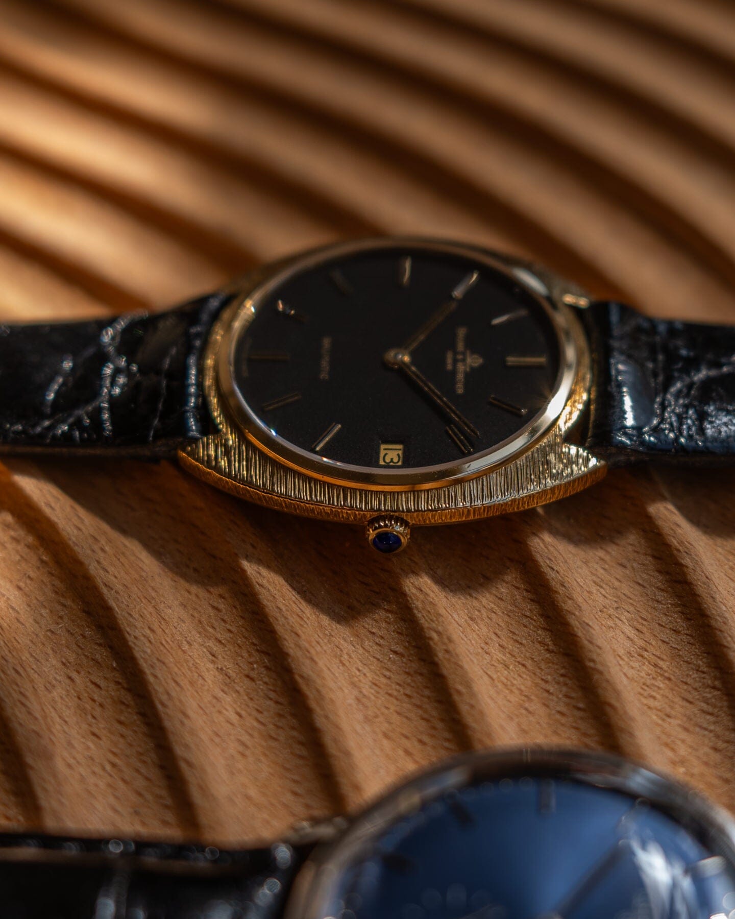 Baume&Mercier ボーマティック 35114 YG ブラック バーク仕上げ Watch BAUME&MERCIER
