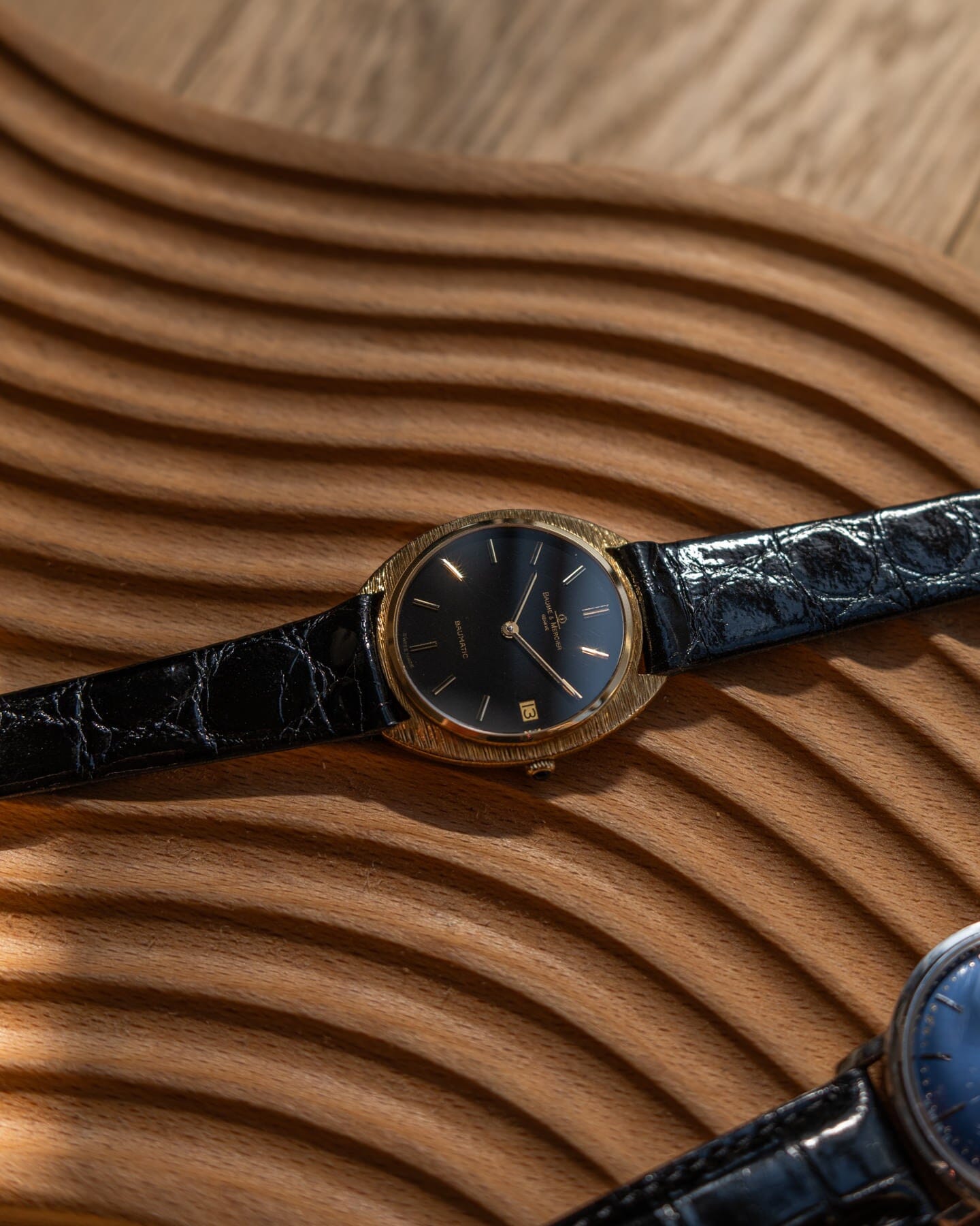 Baume&Mercier ボーマティック 35114 YG ブラック バーク仕上げ Watch BAUME&MERCIER
