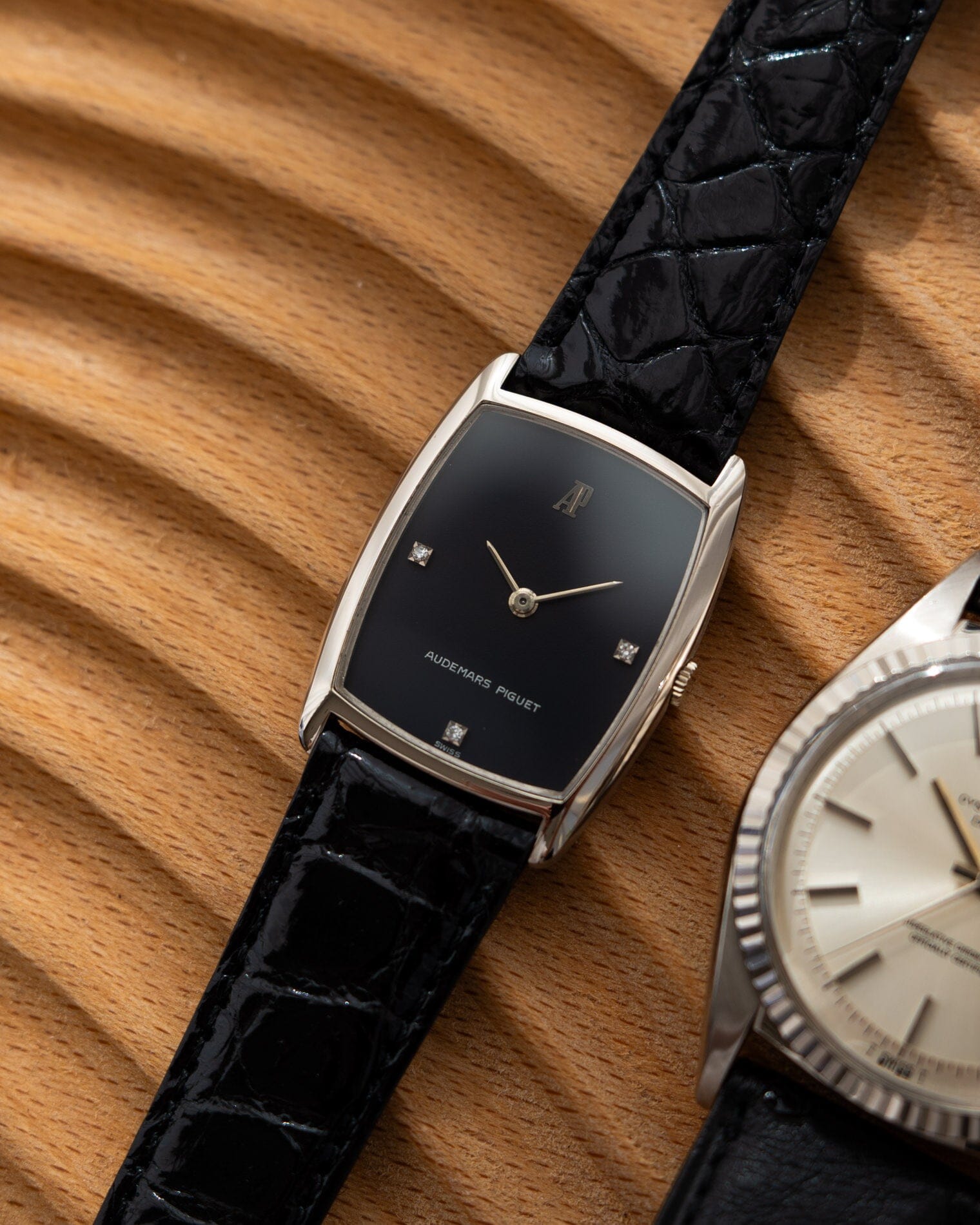 Audemars Piguet トノー WG ブラックダイヤモンドダイアル Watch AUDEMARS PIGUET