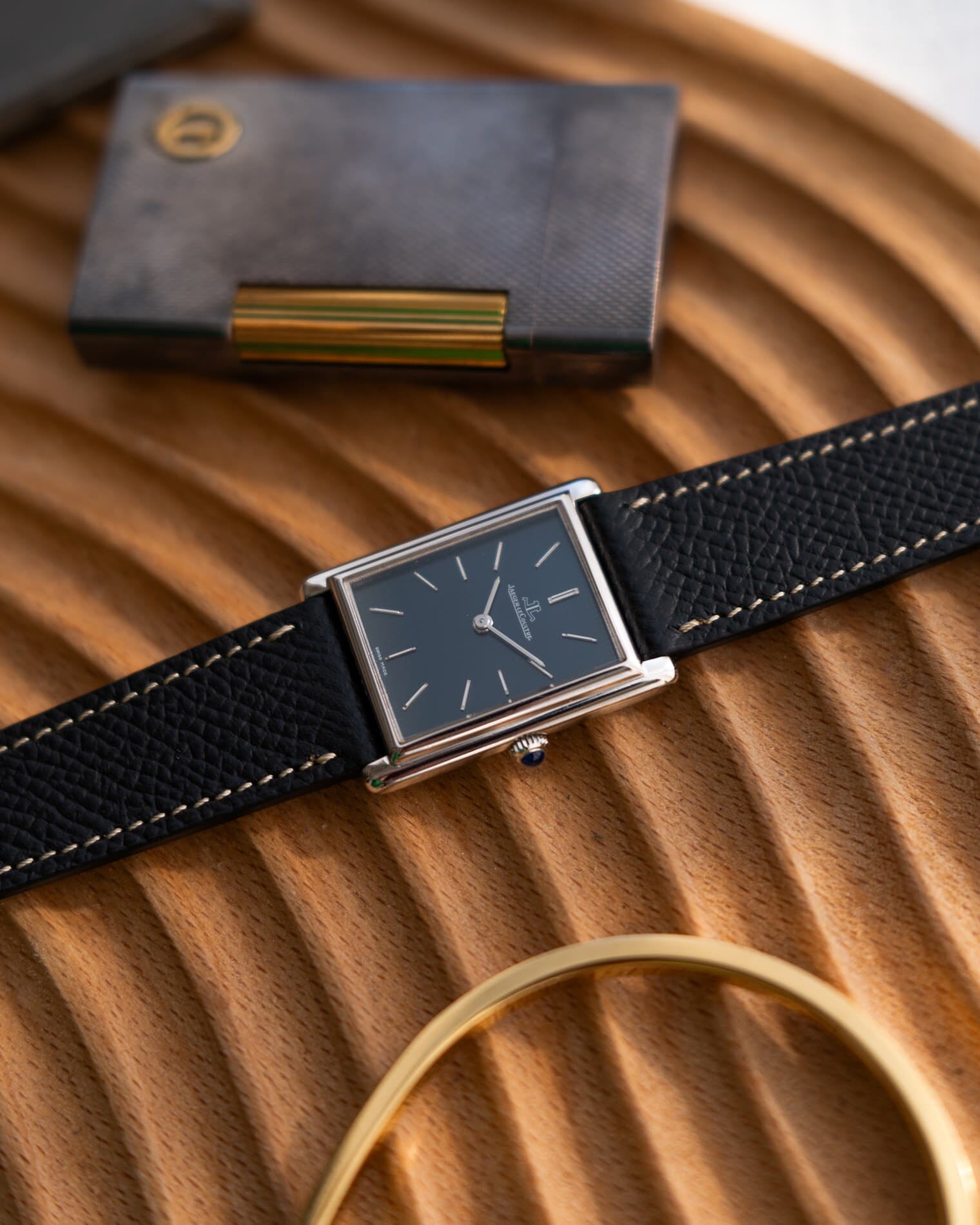 Jaeger-LeCoultre レクタングル 6029.22 "タンク" WG ネイビーダイアル Watch Jaeger-LeCoultre
