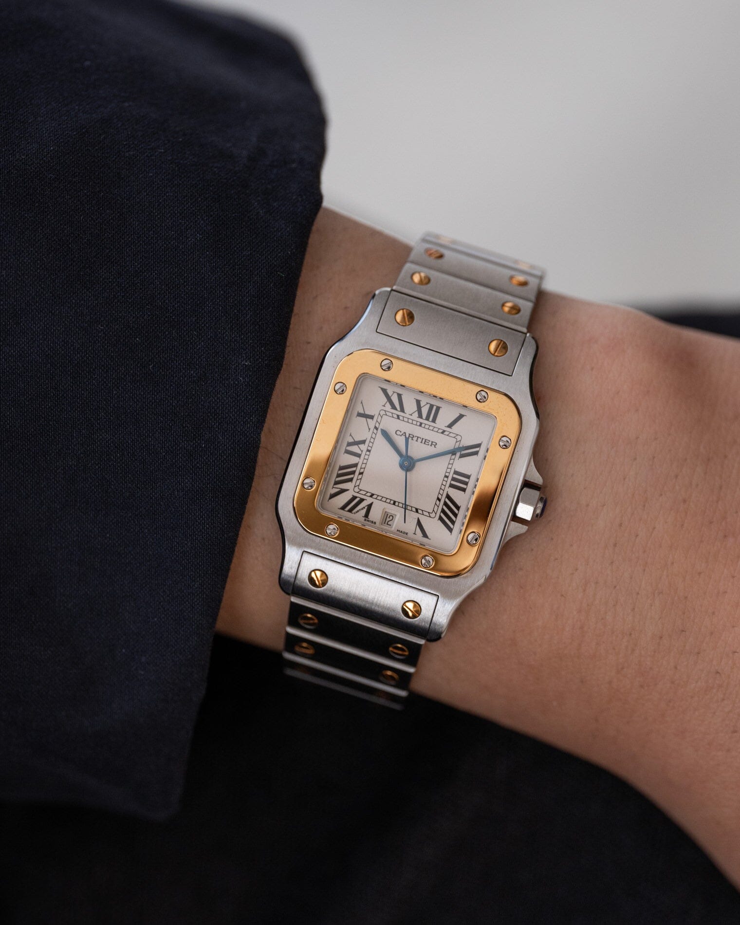 Cartier サントス ガルベ LM アイボリーローマン 新型 箱保証書付 Watch CARTIER
