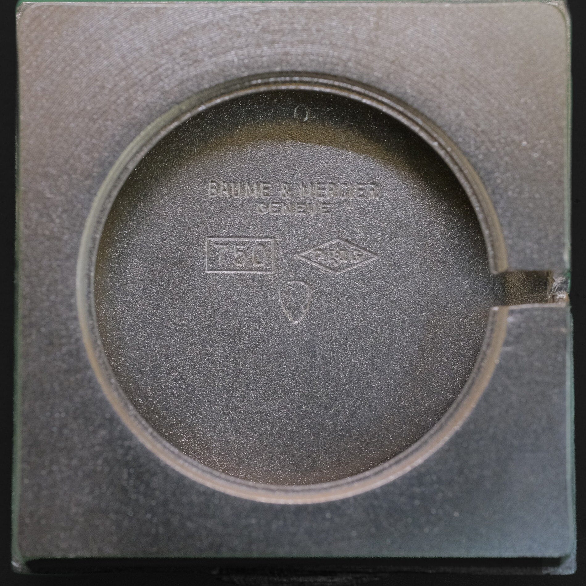 ボーム&メルシエ レクタングル 37205 WG ブラックダイアル Watch BAUME&MERCIER