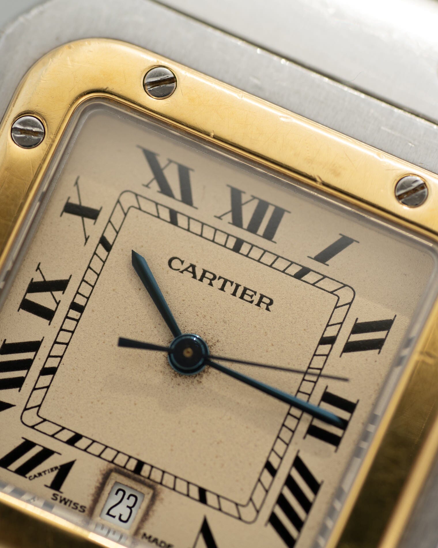 Cartier サントス ガルベ LM アイボリーローマン Watch CARTIER 