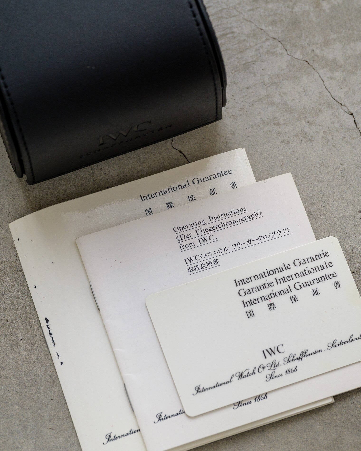 IWC フリーガークロノグラフ 3705 ”ブラックフリーガー" 保証書付き Watch IWC
