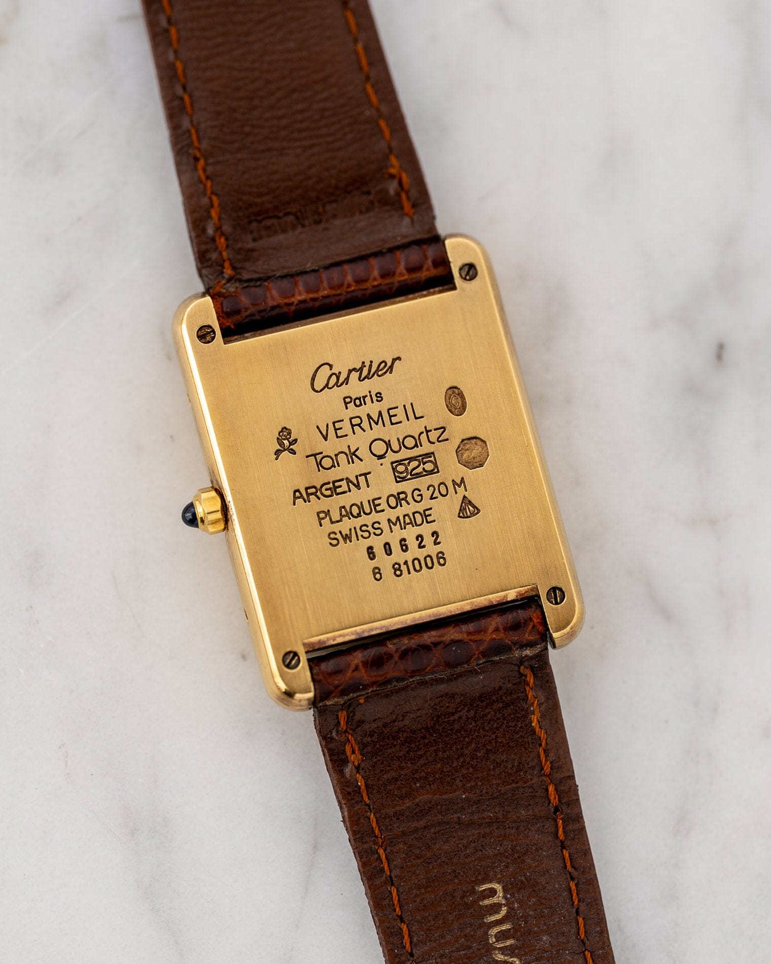 must de Cartier Tank Big Roman Dial Watch CARTIER