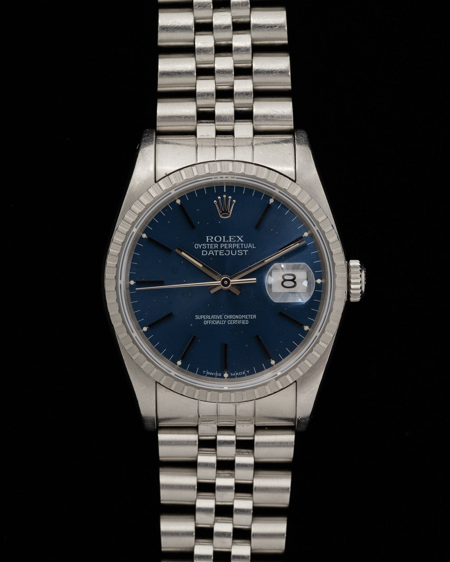 ロレックス デイトジャスト 16220 ブルーダイアル Watch ROLEX