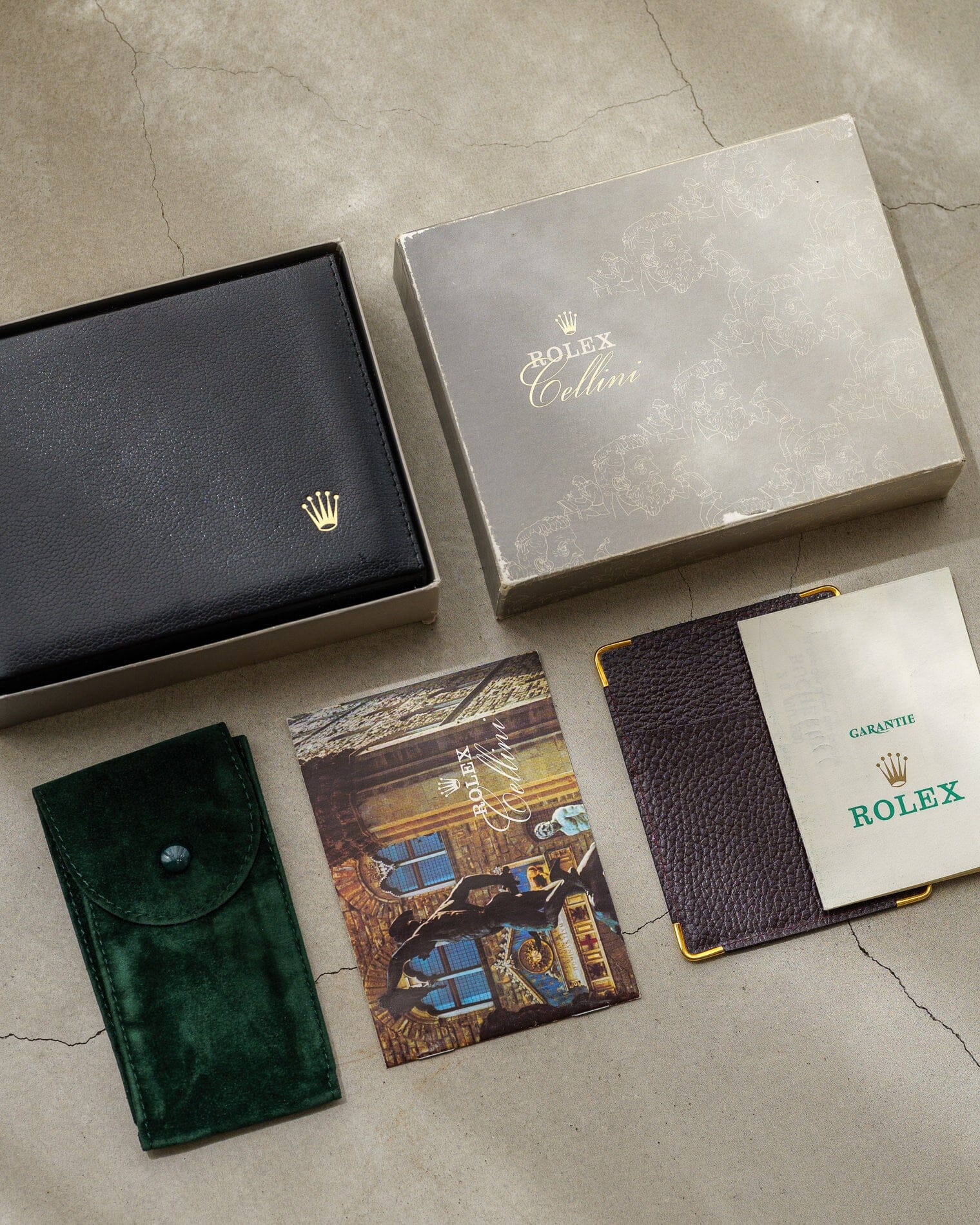 Rolex チェリーニ 4127 YG ウッドダイアル 箱保証書付き Watch ROLEX
