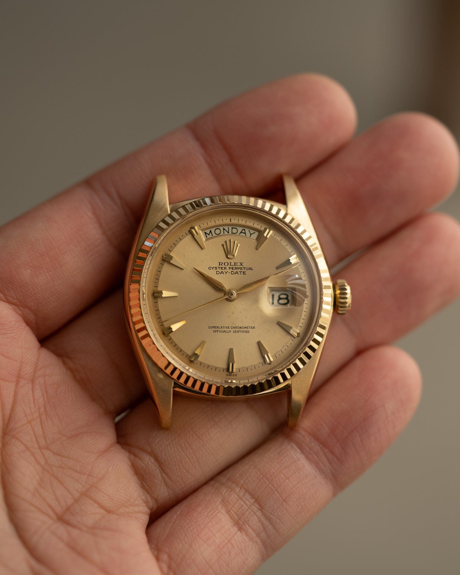 ROLEX デイデイト 1803 YG シャンパンダイアル Watch ROLEX