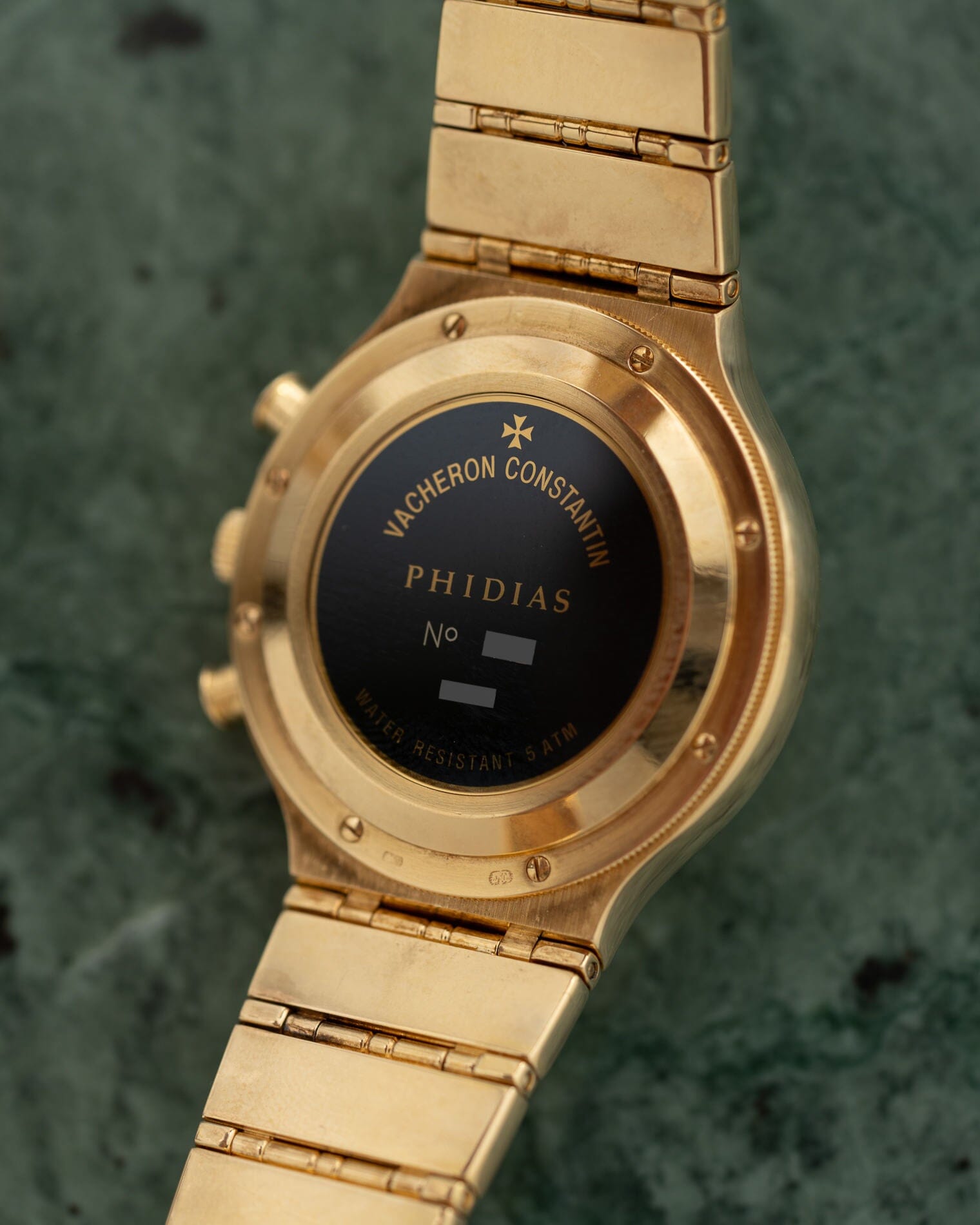 Vacheron Constantin フィディアス 49002 YG クロノグラフ ホワイトエナメルダイアル Watch VACHERON CONSTANTIN