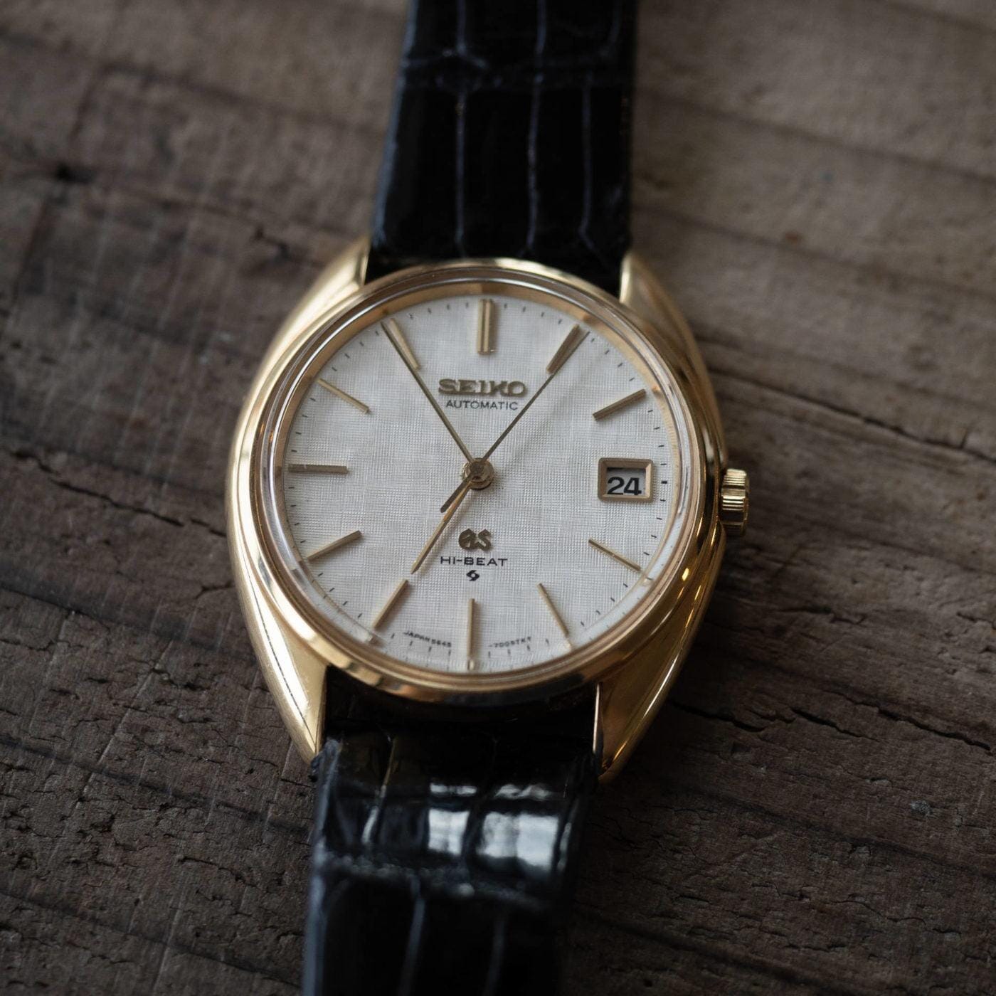 GRAND SEIKO 5645-7005 Linen Dial 18K YG - Arbitro