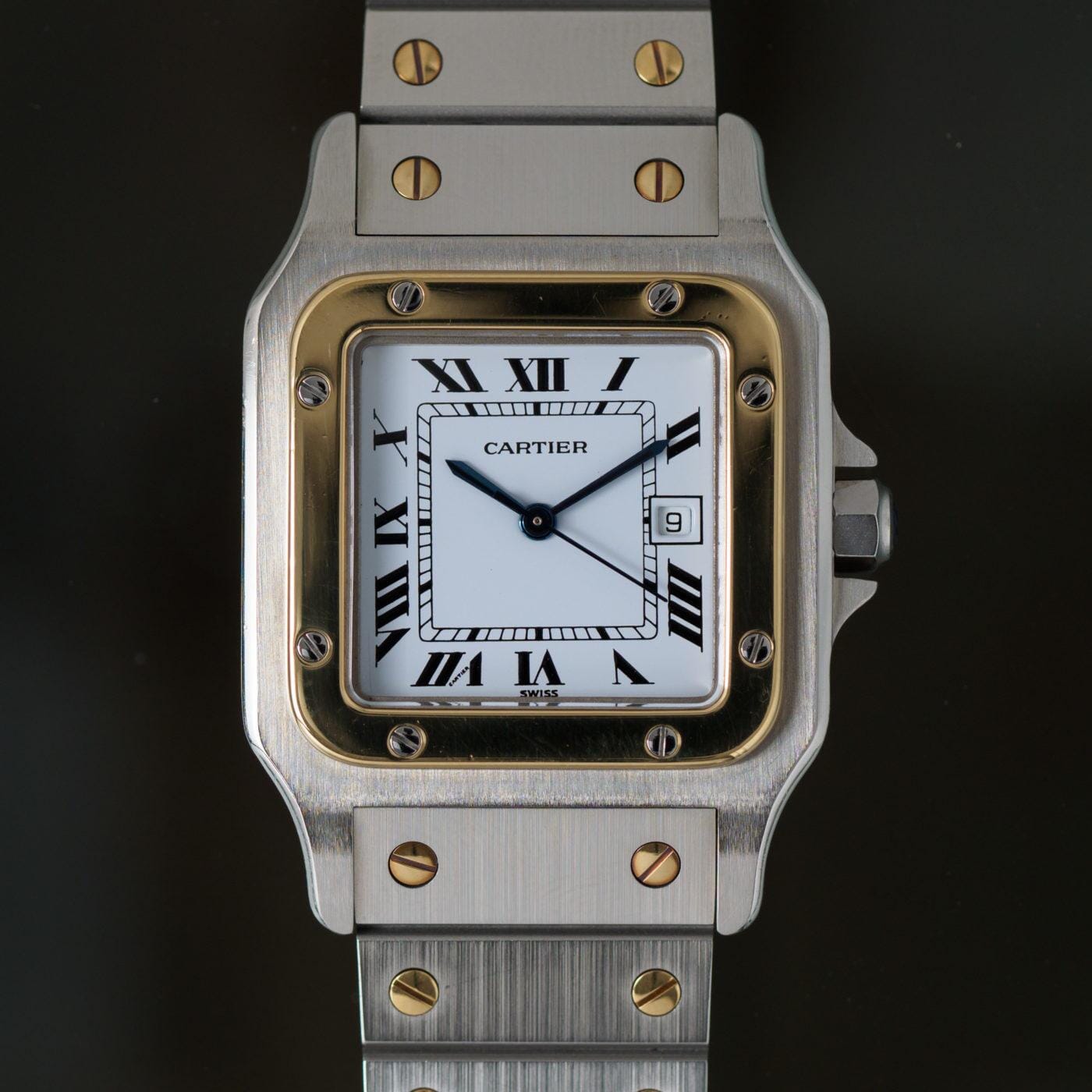 CARTIER Santos Galbee LM 1980s - Arbitro