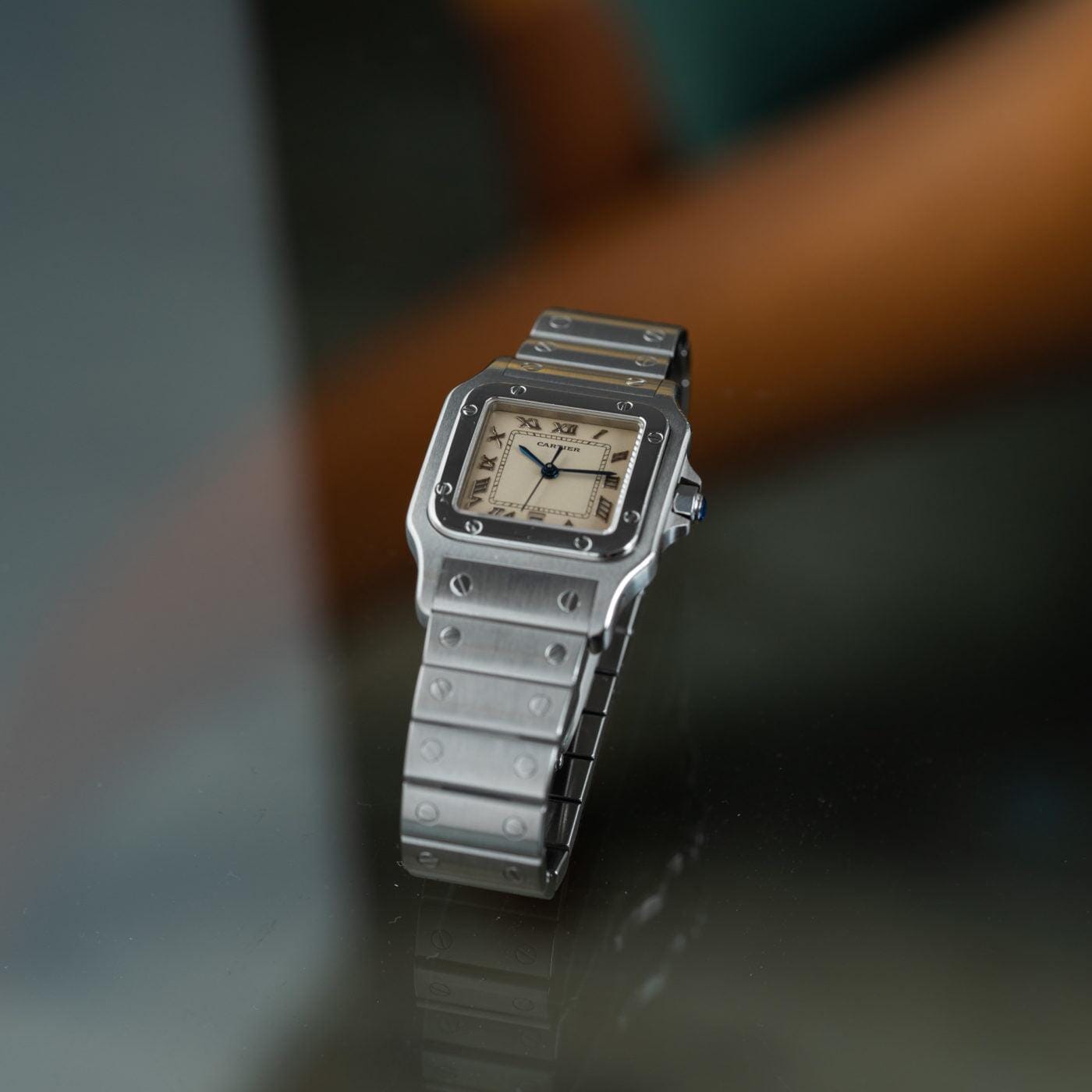 CARTIER Santos Galbee LM Applied Roman - Arbitro