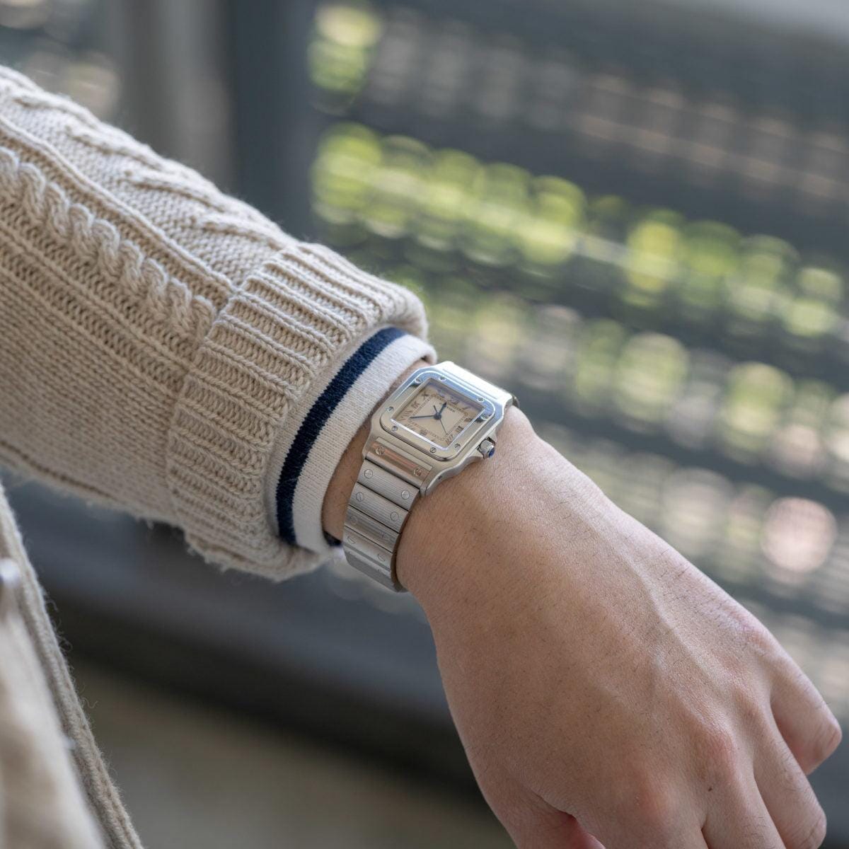 CARTIER Santos Galbee LM Applied Roman - Arbitro
