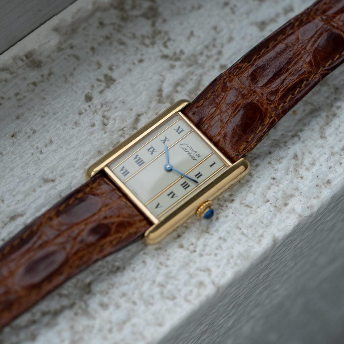 CARTIER must de Cartier Tank LM Gold Line 1990s - Arbitro