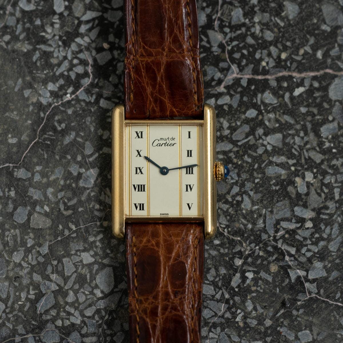 CARTIER must de Cartier Tank LM Gold Line 1990s - Arbitro