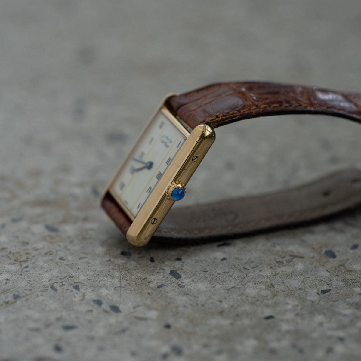 CARTIER must de Cartier Tank LM Gold Line 1990s - Arbitro