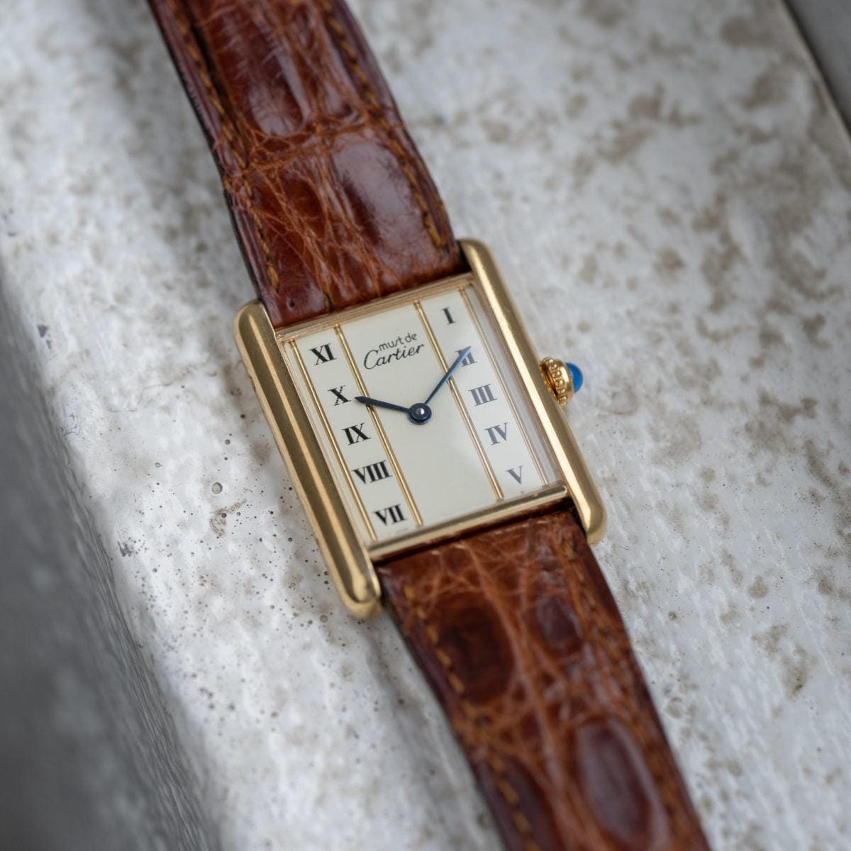 CARTIER must de Cartier Tank LM Gold Line 1990s - Arbitro