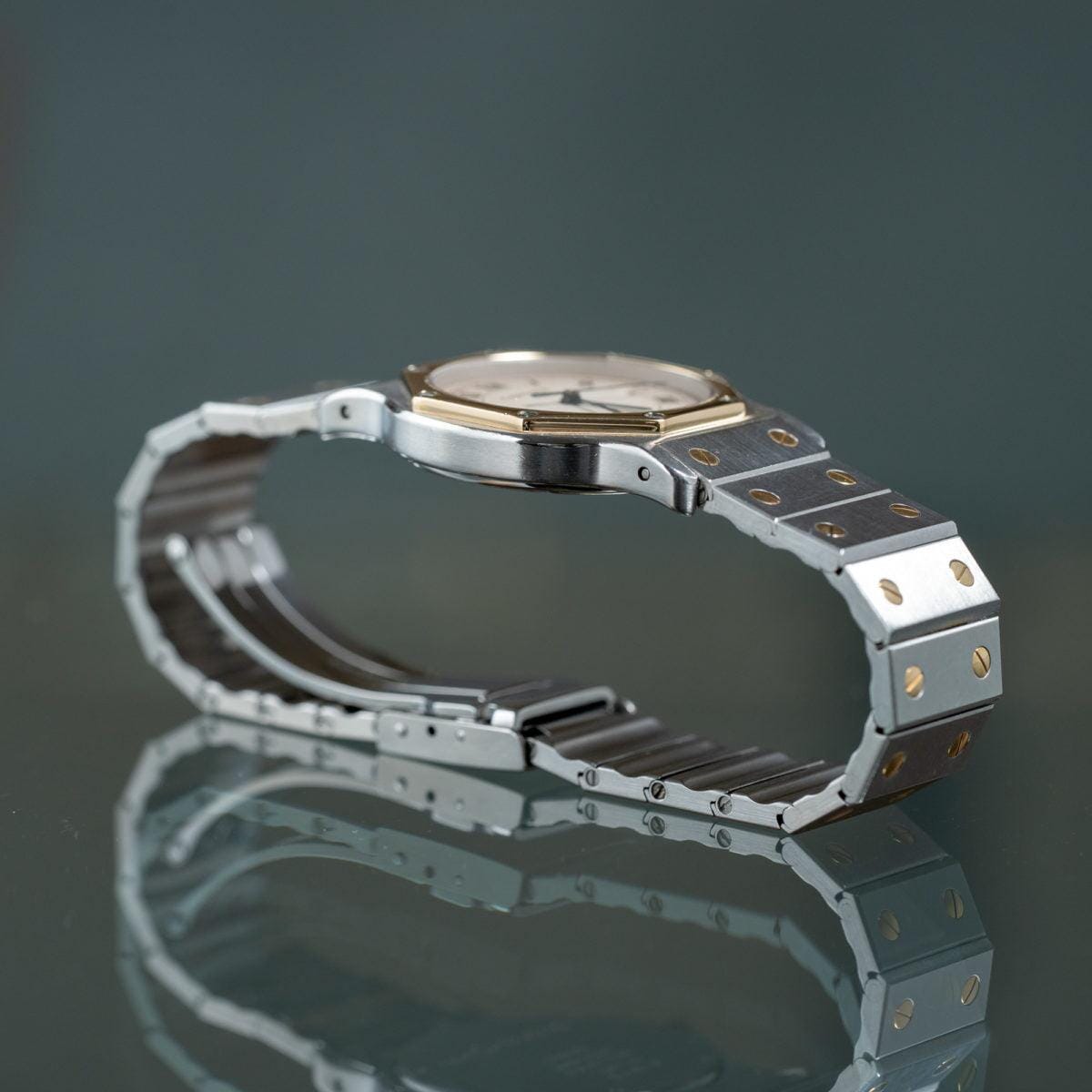 Cartier Santos Octagon LM Ivory Dial 1980s - Arbitro