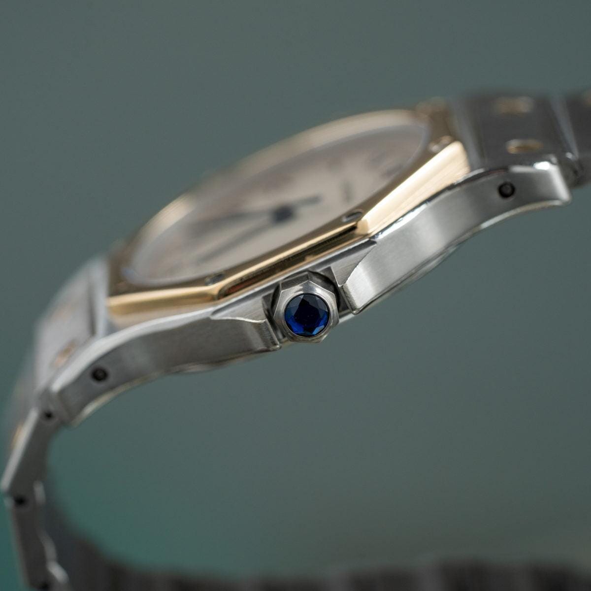 Cartier Santos Octagon LM Ivory Dial 1980s - Arbitro