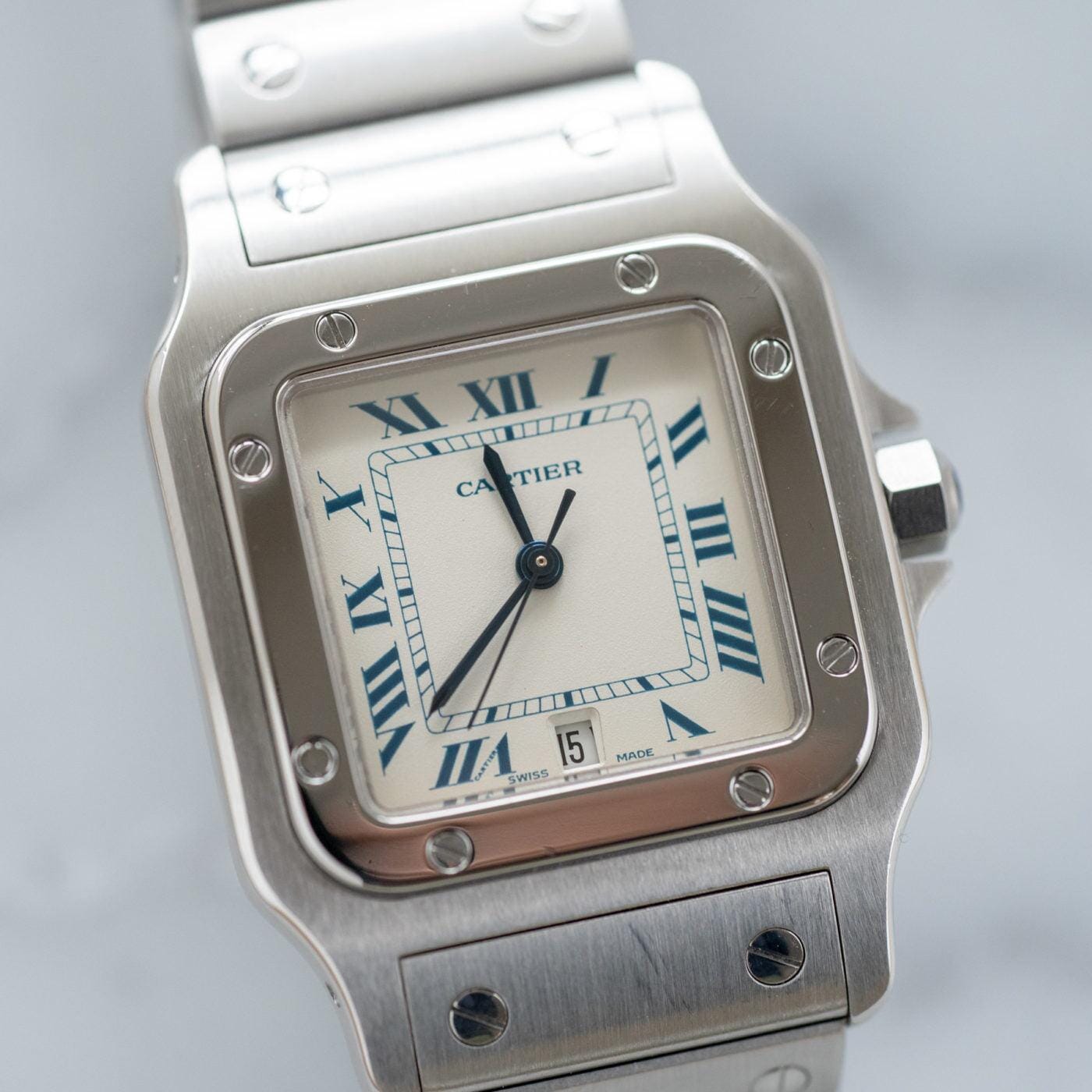 CARTIER Santos Galbee LM QZ Blue Roman - Arbitro