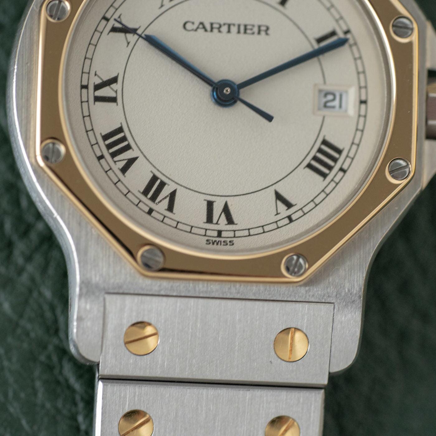 CARTIER Santos Octagon LM QZ Ivory Dial - Arbitro