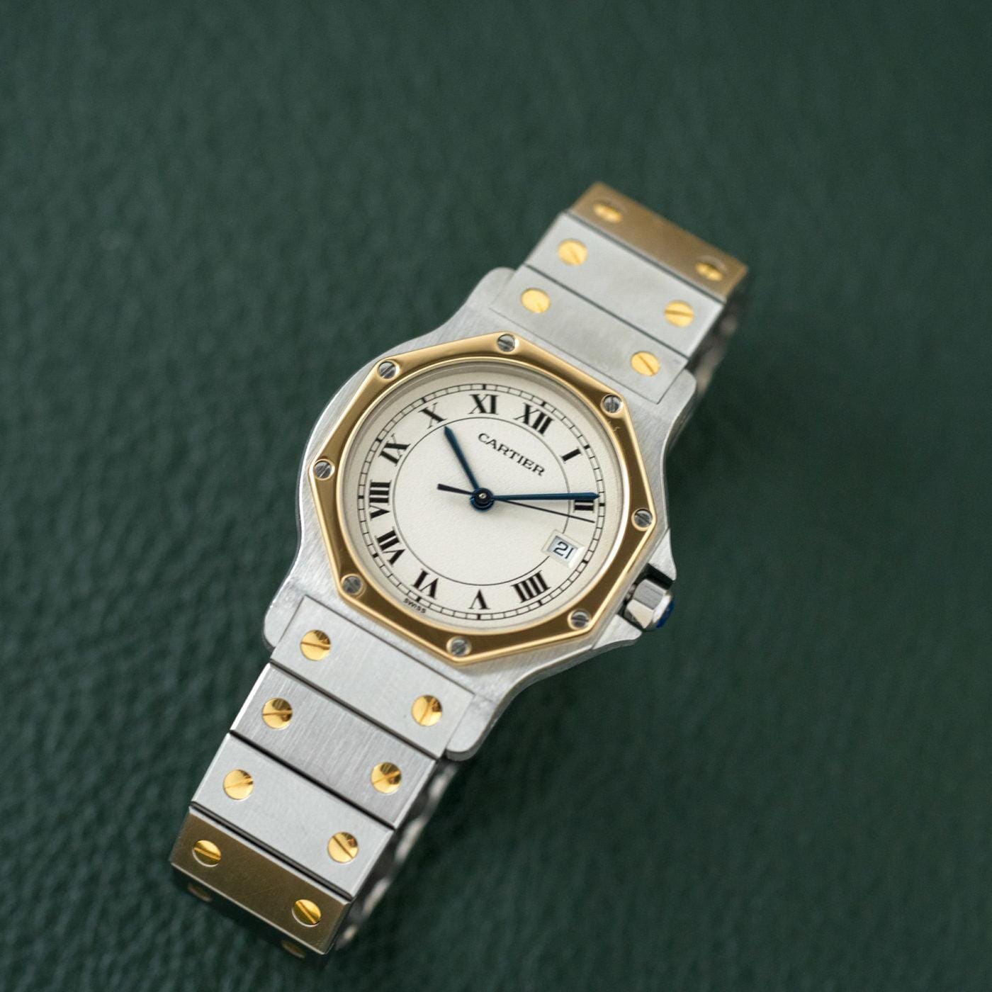 CARTIER Santos Octagon LM QZ Ivory Dial - Arbitro