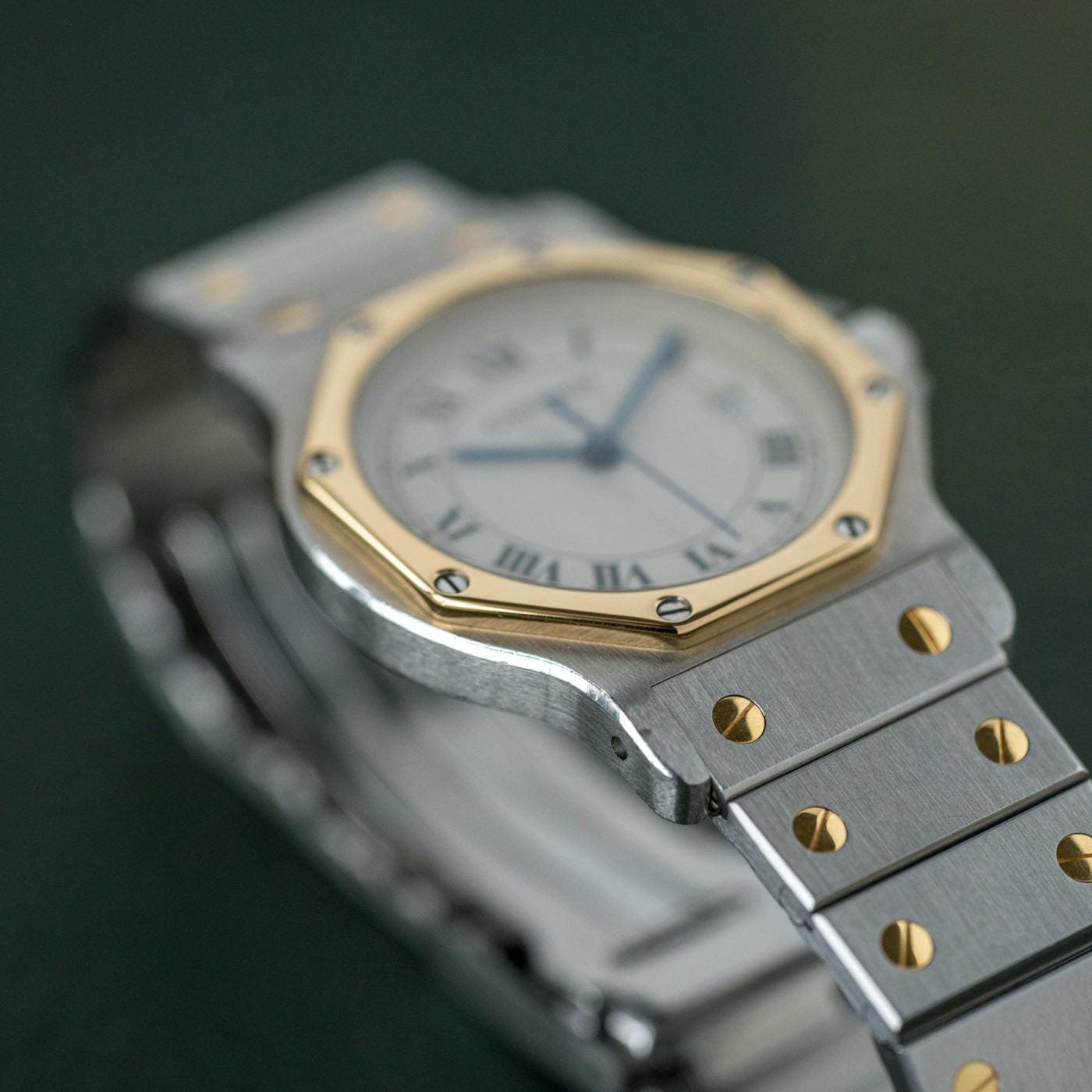 CARTIER Santos Octagon LM QZ Ivory Dial - Arbitro