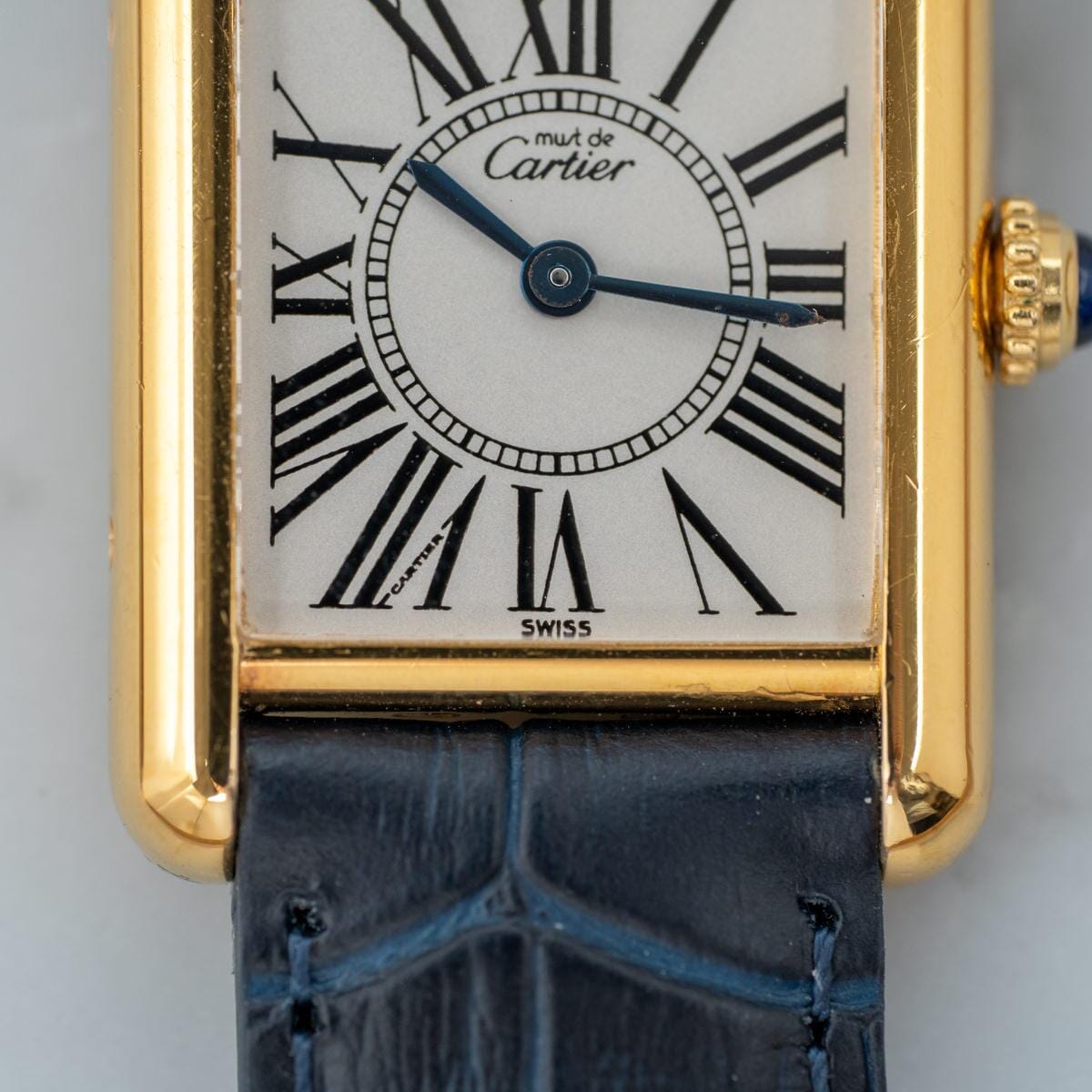 must de Cartier Tank SM QZ Opaline - Arbitro