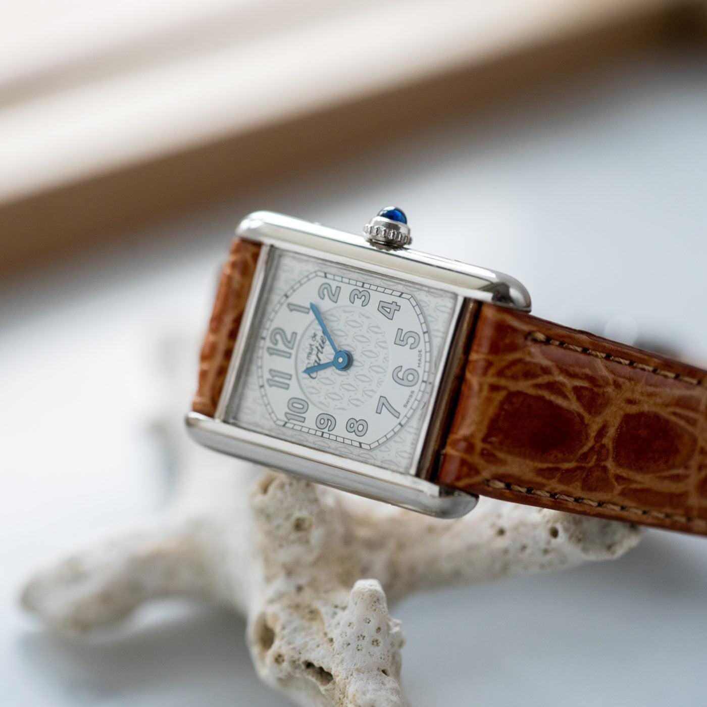 must de Cartier Tank QZ Big Arabic Dial - Arbitro