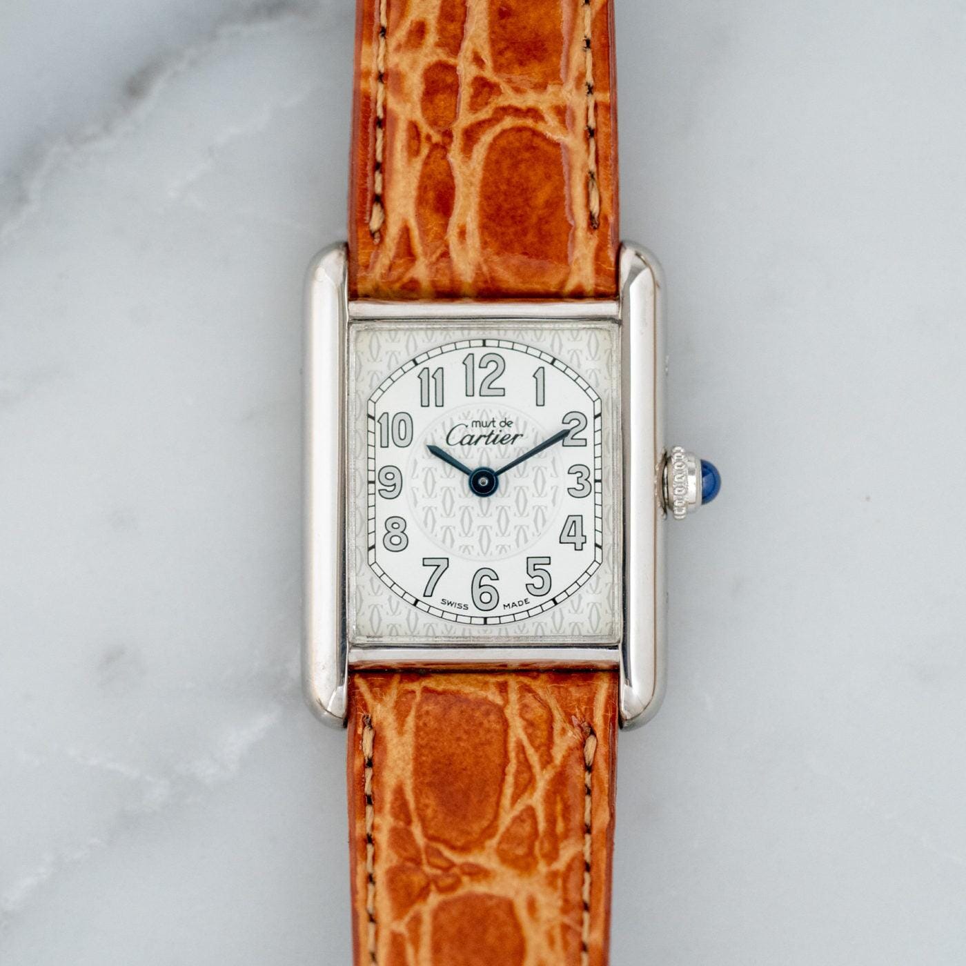must de Cartier Tank QZ Big Arabic Dial - Arbitro