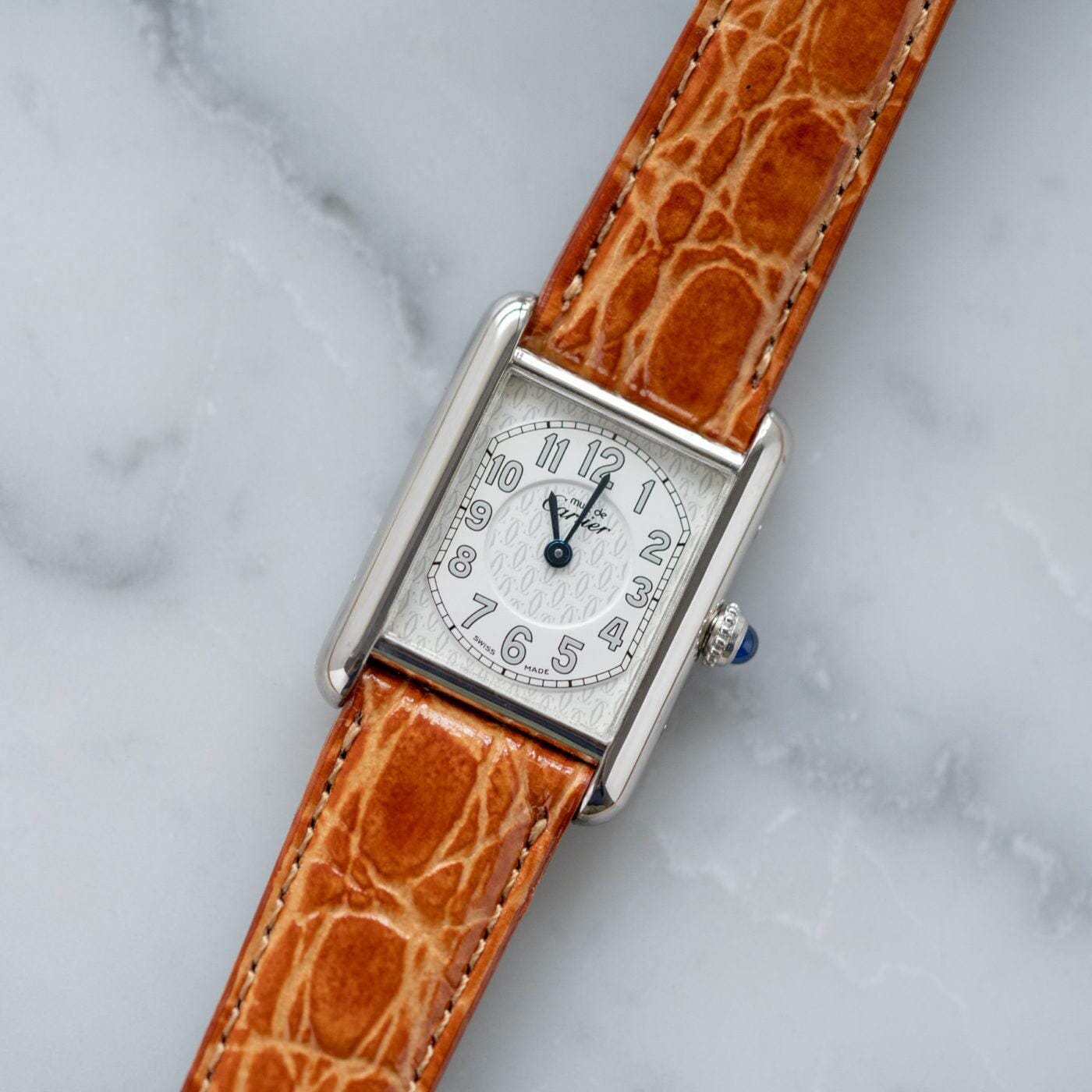must de Cartier Tank QZ Big Arabic Dial - Arbitro
