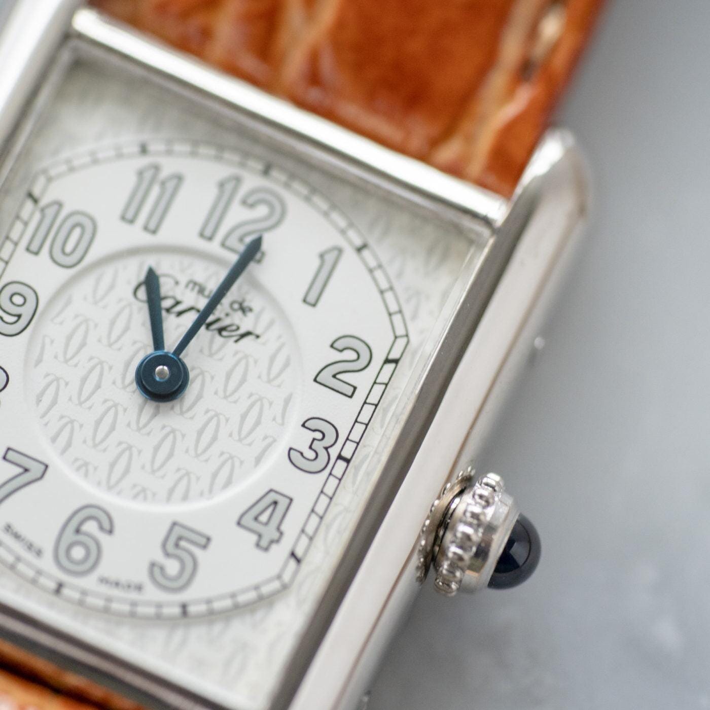 must de Cartier Tank QZ Big Arabic Dial - Arbitro