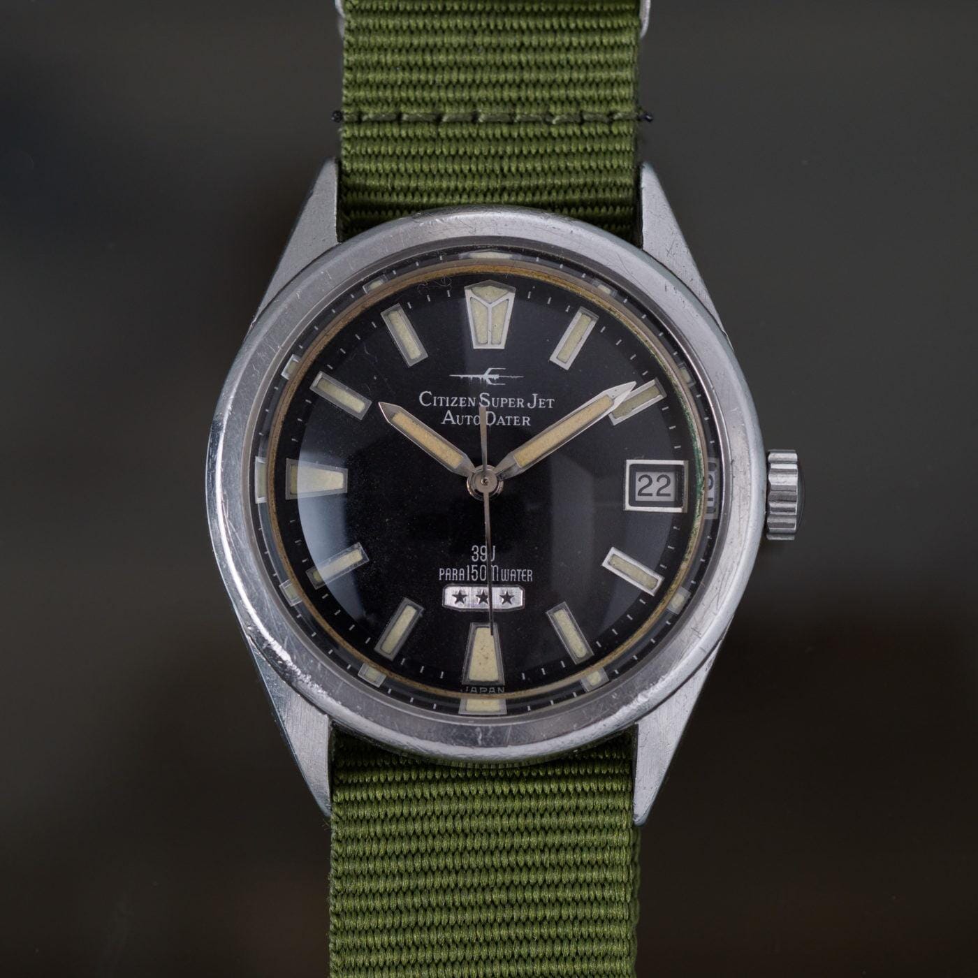 CITIZEN Super Jet Auto Dater 1960s - Arbitro
