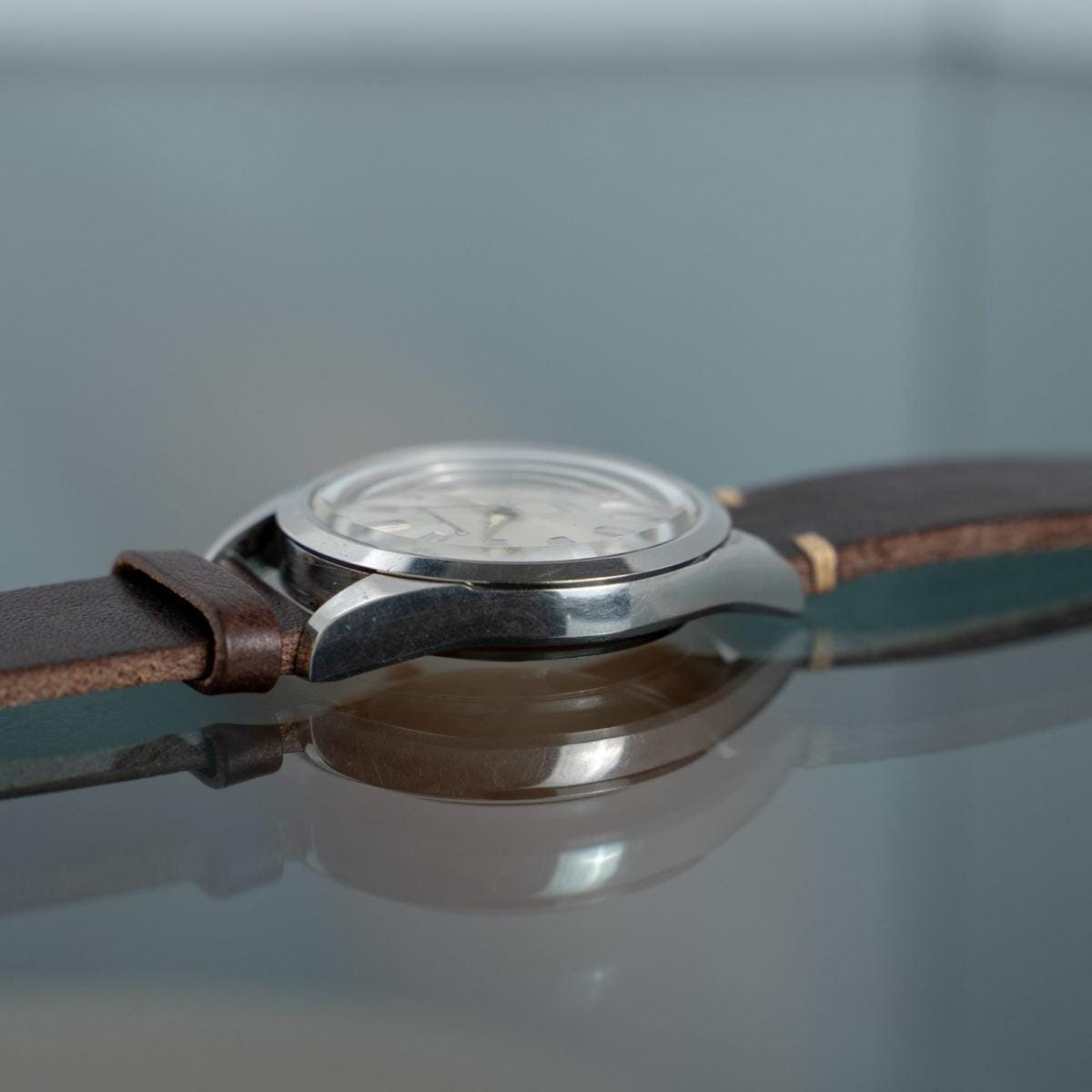 CITIZEN Homer Date Crystal Silver Dial 1960s - Arbitro