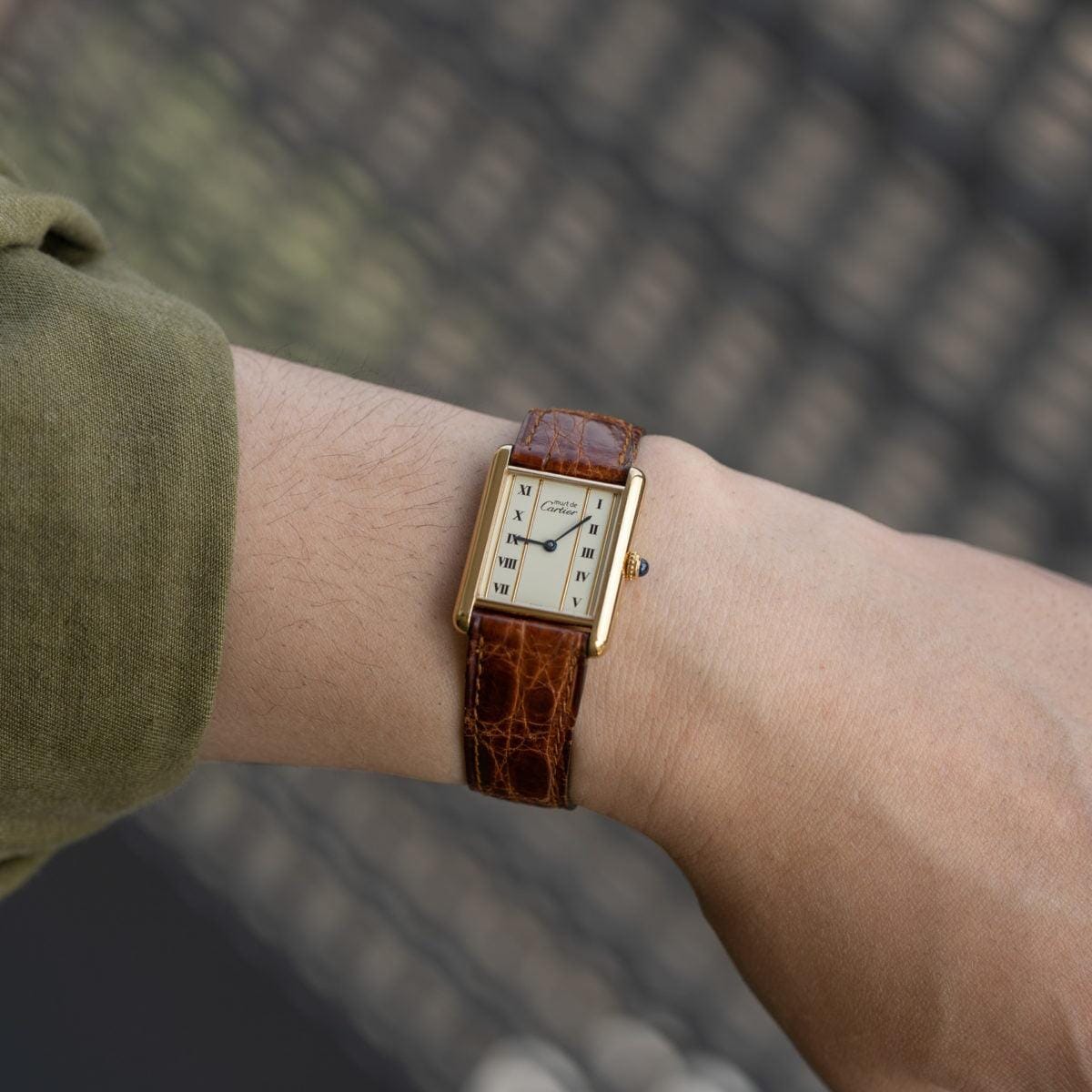 CARTIER must de Cartier Tank LM Gold Line 1990s - Arbitro