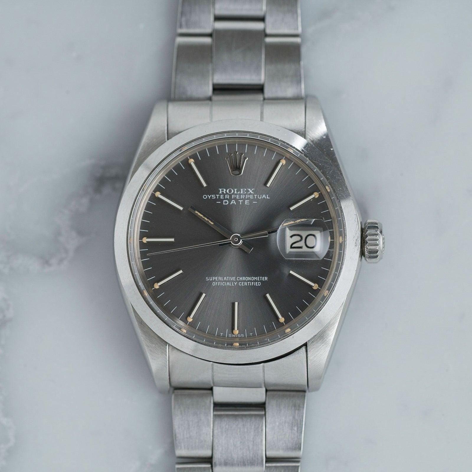 ROLEX Oyster Perpetual Date 1500 Grey Dial - Arbitro