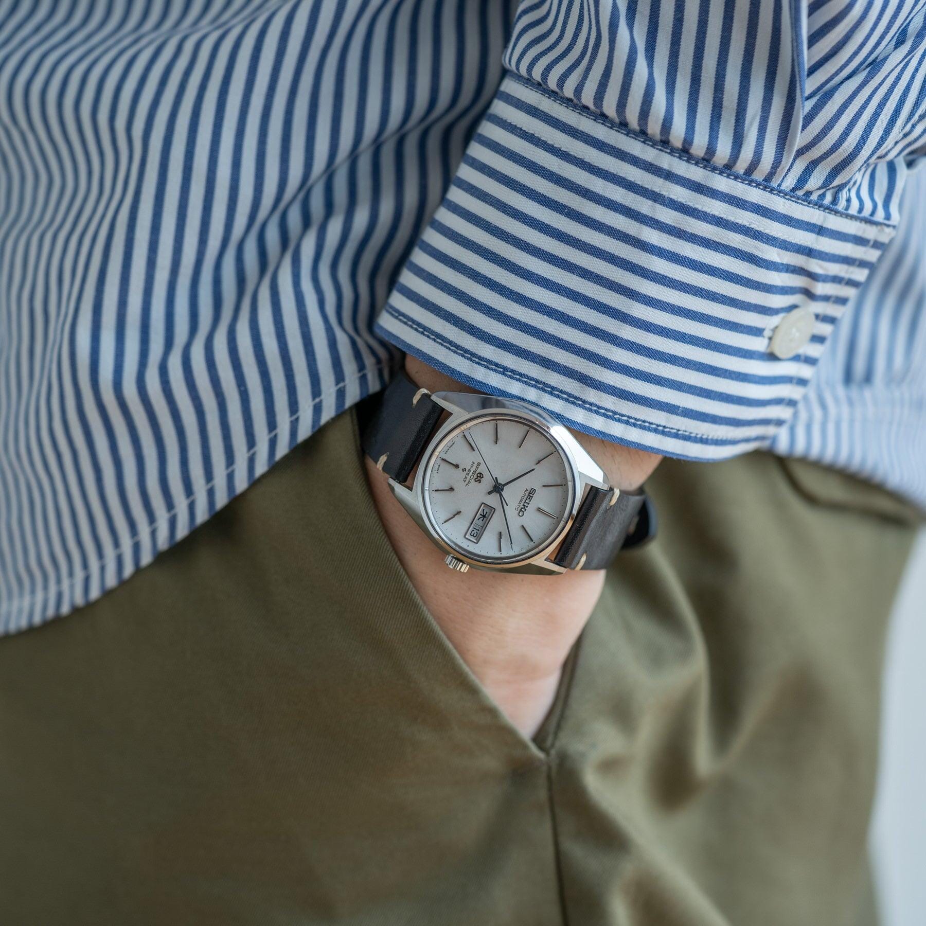 GRAND SEIKO SPECIAL Hi-BEAT 6156-8010 Faceted Crystal - Arbitro