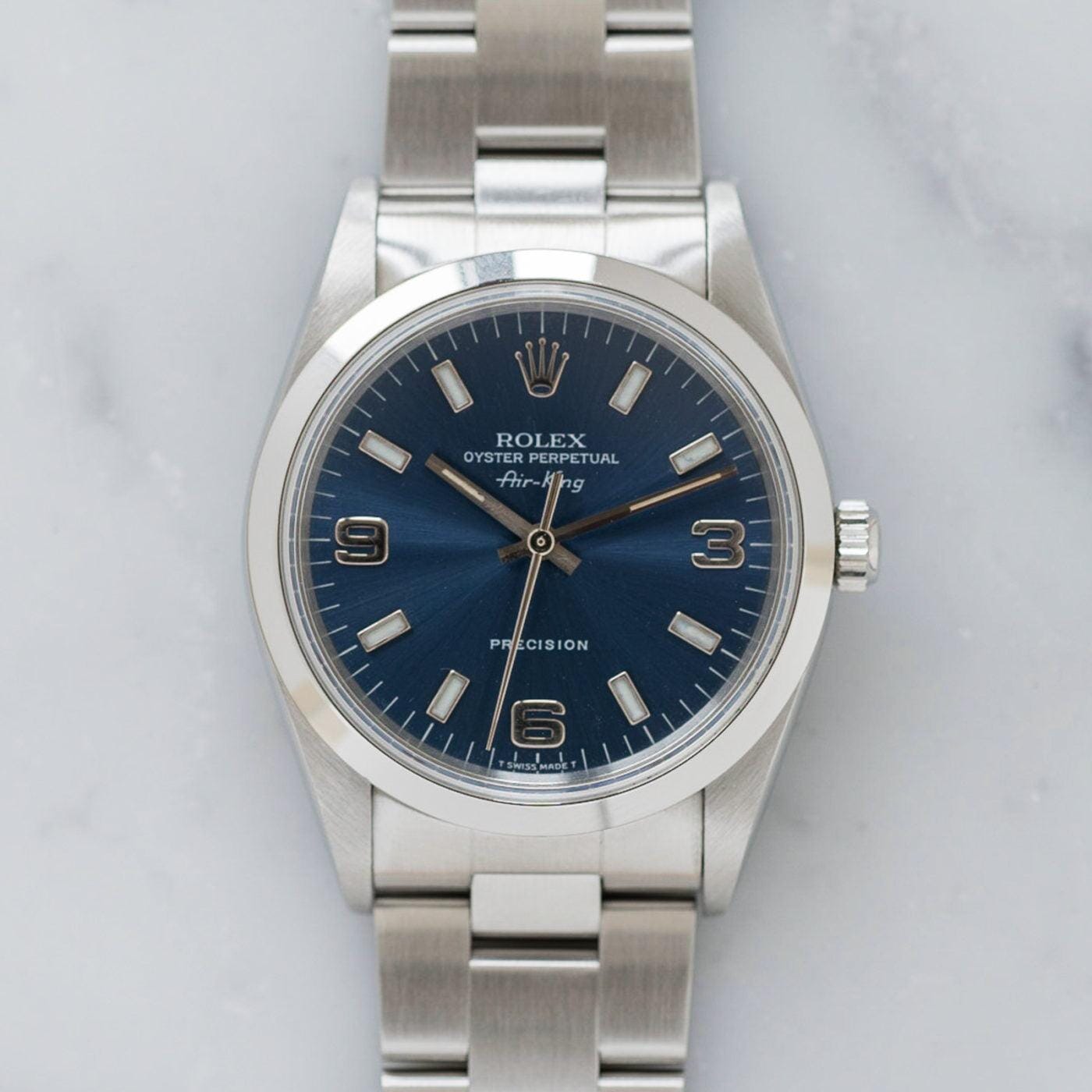 ROLEX Air-King 14000 Blue Dial - Arbitro